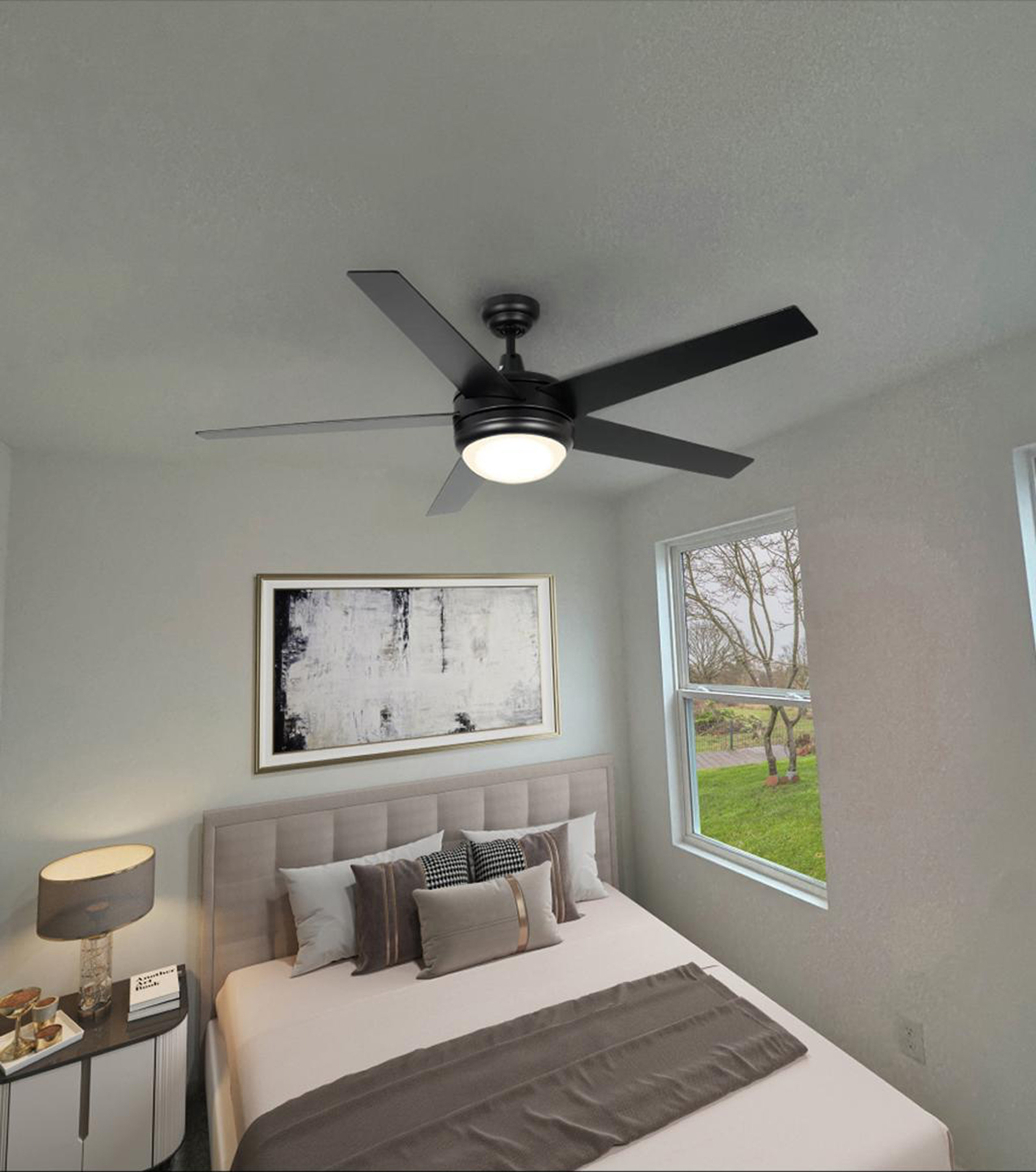 CLEANLIFE® 24V DC Ceiling Fan Upgrade Kit - Matte Black