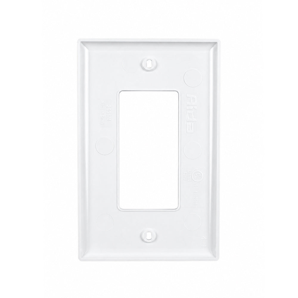 1-Gang Midsize Wall Plate - Glossy White