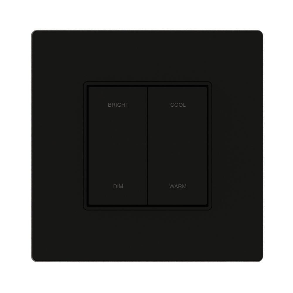 Dual-Rocker Tunable White Kinetic Dimmer Switch (Built-in Wall Plate)