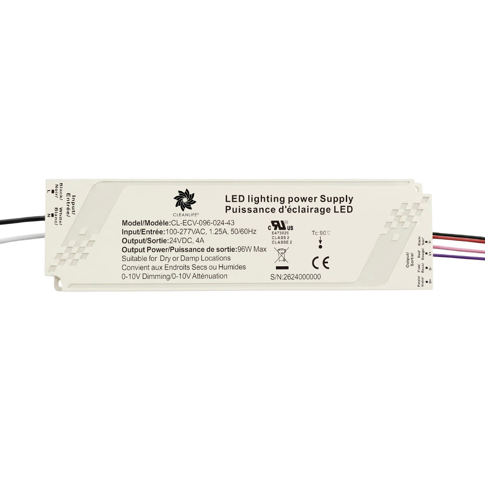 CLEANLIFE® CL-ECV-096 Backlit Mirror LED Driver with Defogger Output (24V DC)