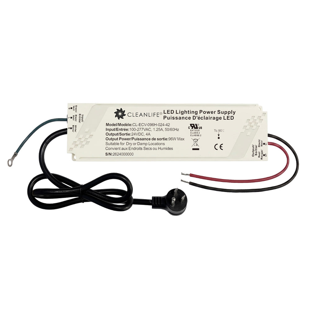 CLEANLIFE® CL-ECV-096 Backlit Mirror LED Driver with Defogger Output (24V DC)