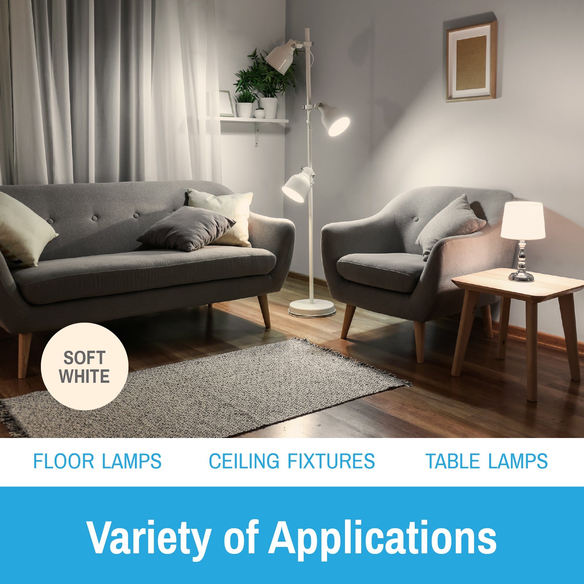 CLEANLIFE® 120-277VAC A21 LED Light Bulb 18W (100W Equivalent) Non-Dimmable