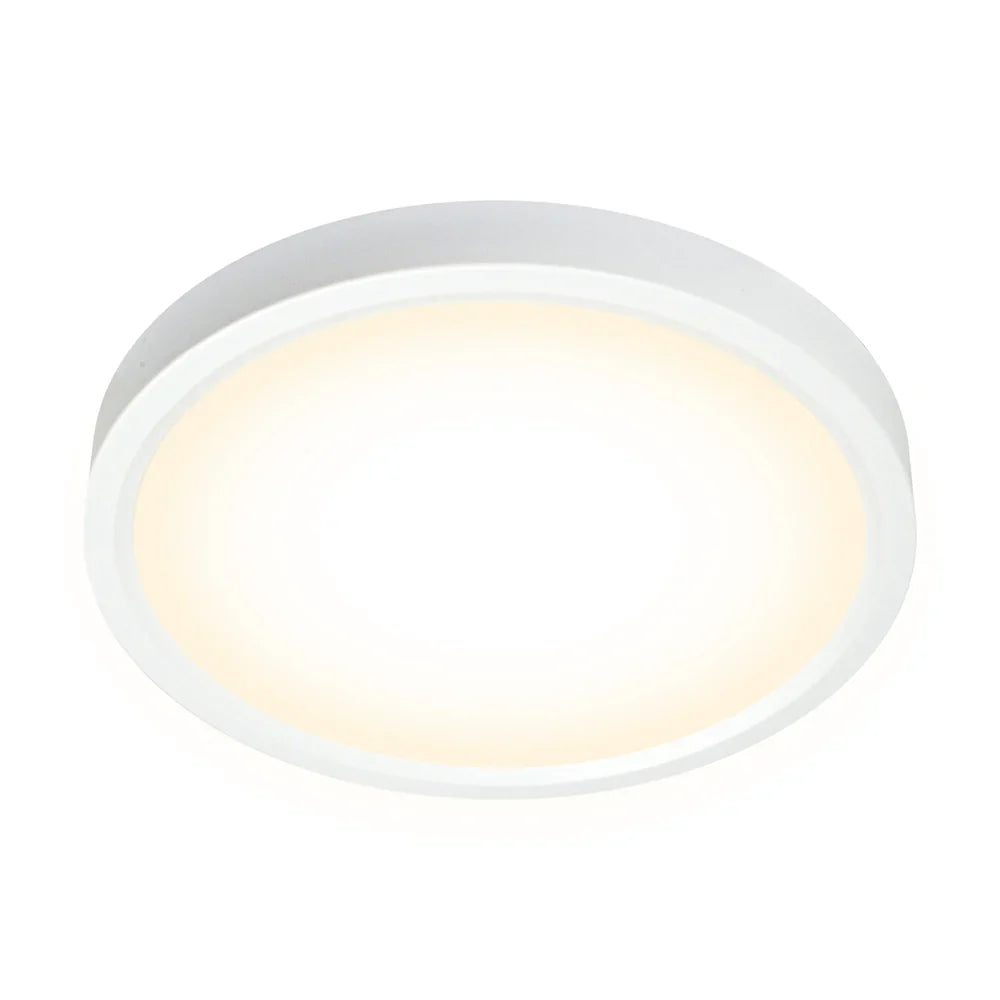 7" CLEANLIFE® 48-51V DC Edgelit LED Round Panel, 3000K
