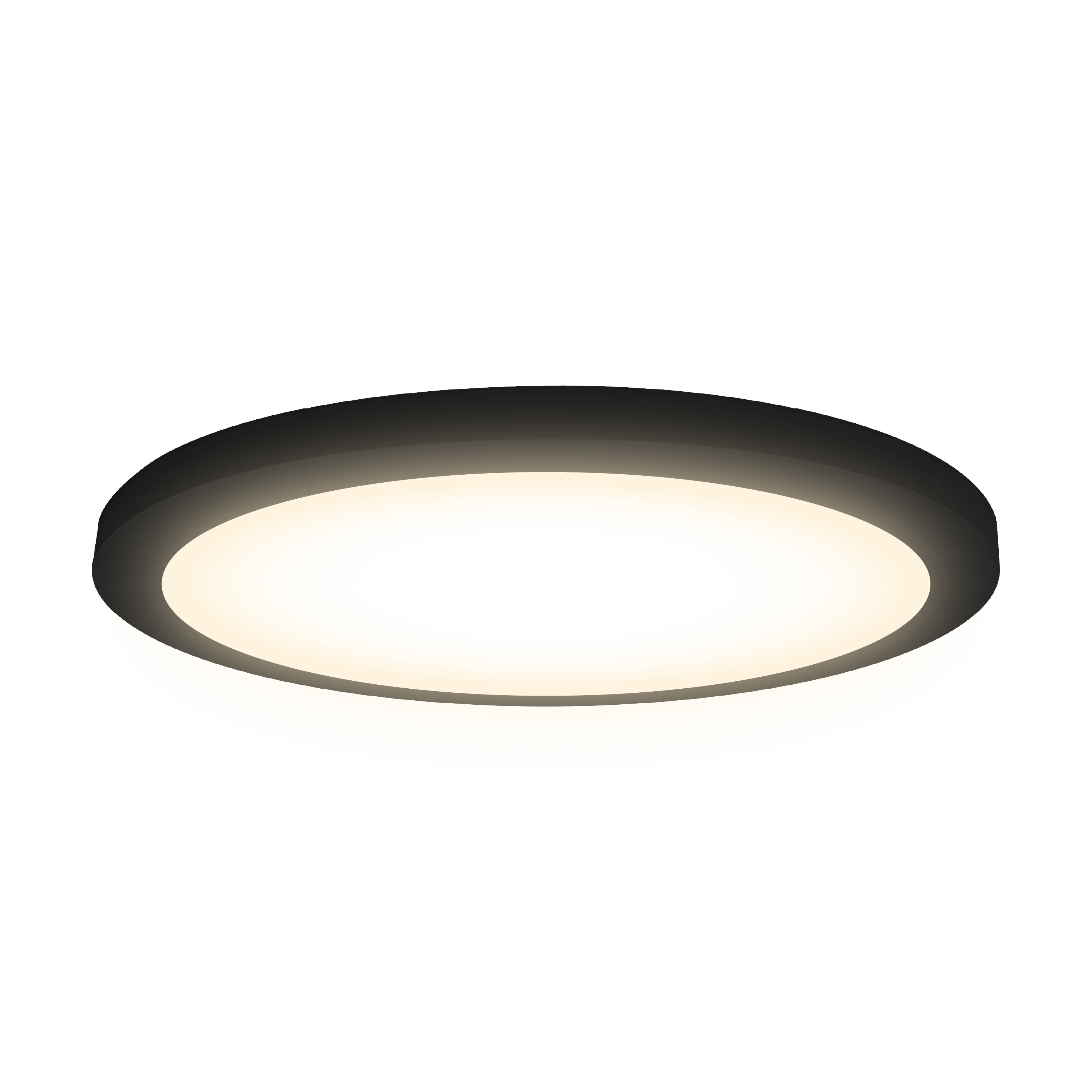 12" CLEANLIFE® 48-51V DC Edgelit LED Round Panel, 3000K