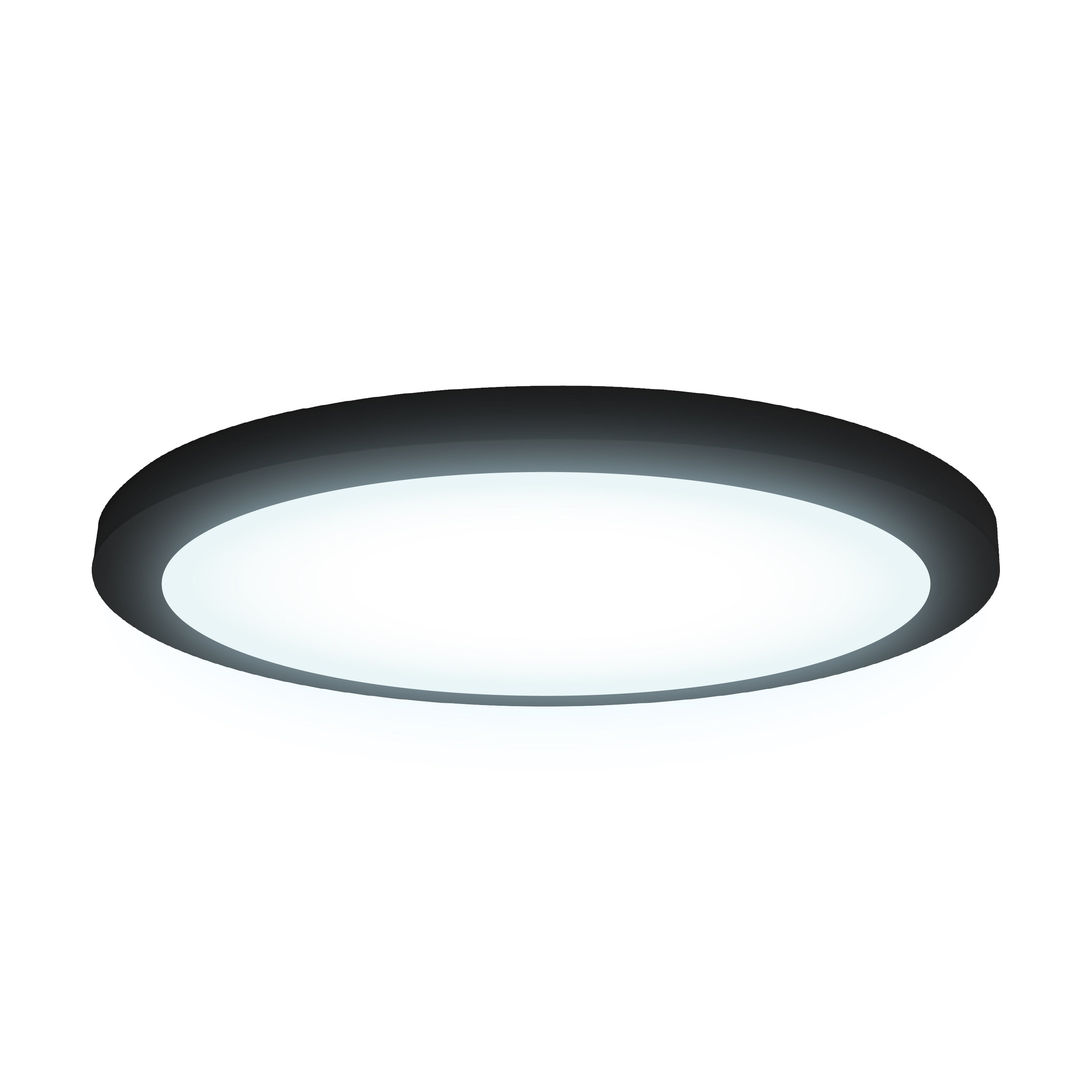 12" CLEANLIFE® 48-51V DC Edgelit LED Round Panel, 4000K