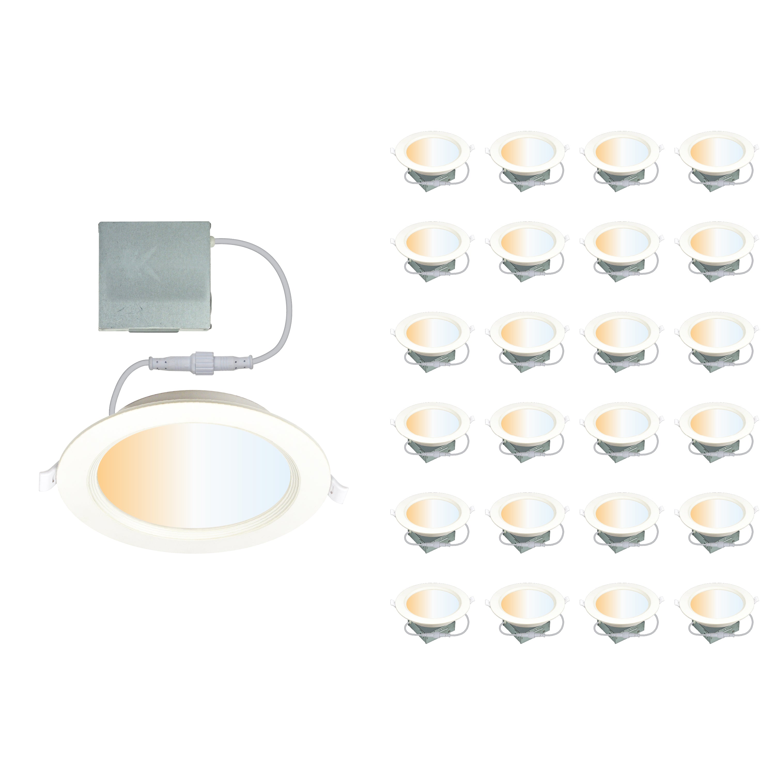 CLEANLIFE® 120VAC 6" Recessed LED Canless Downlight