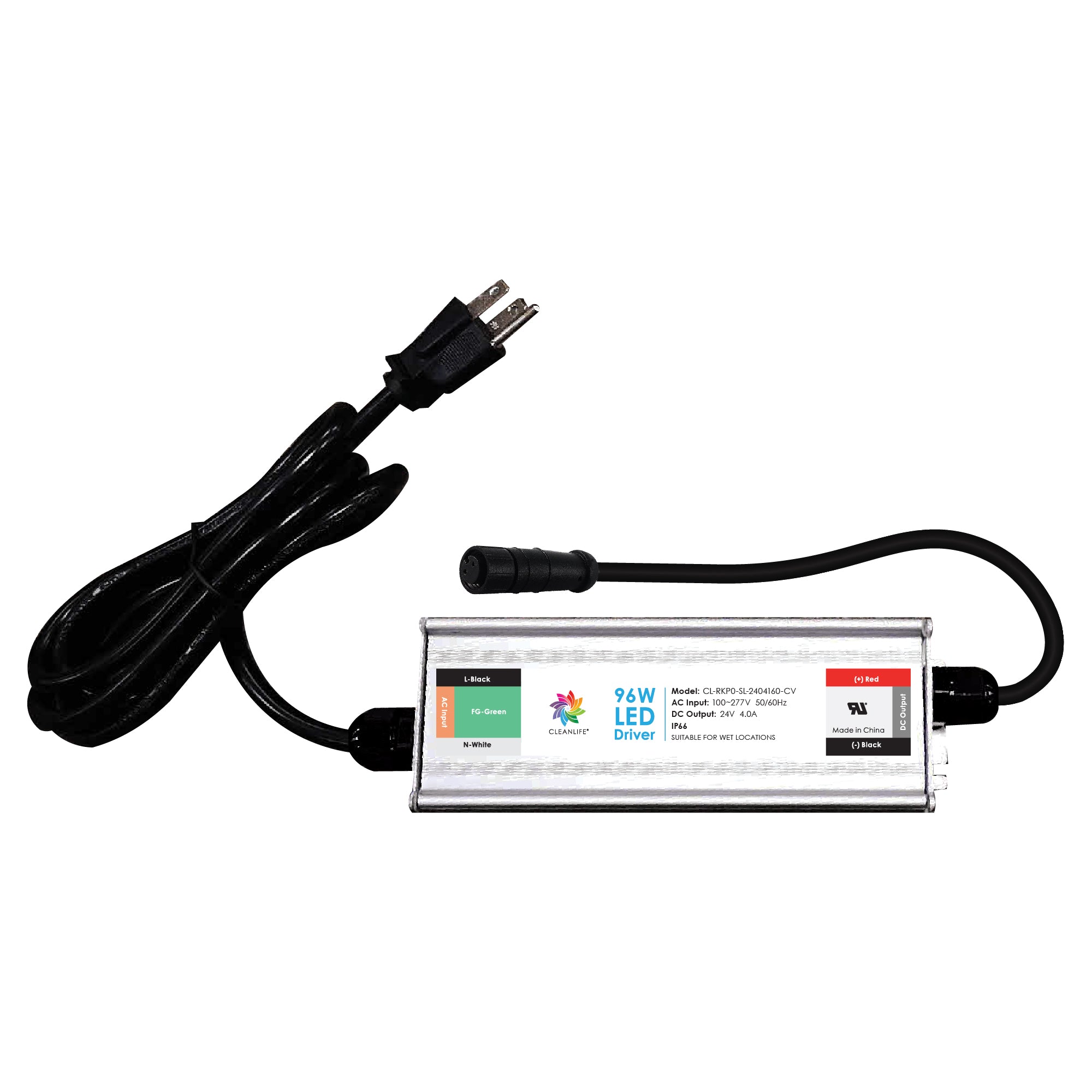 CLEANLIFE® LED Driver 24V 96W IP66