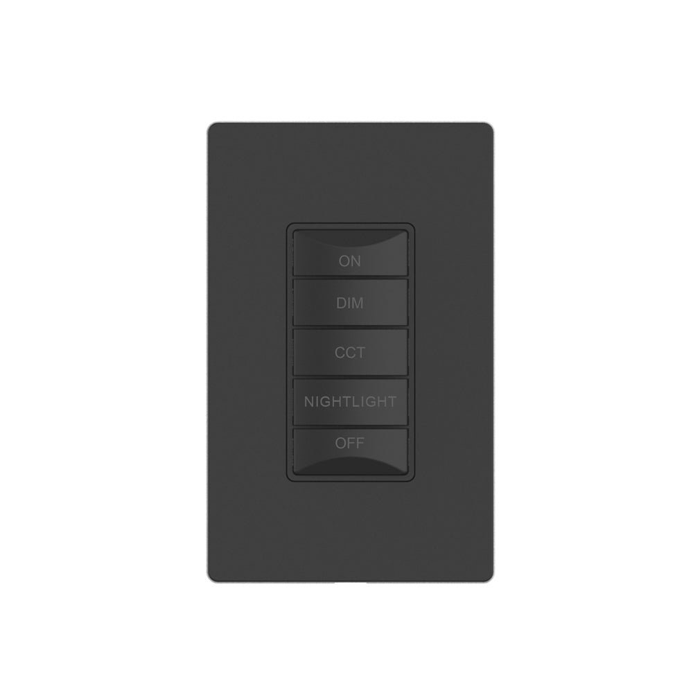 CLEANLIFE® Smart 5-Button Kinetic CCT Tunable + Nightlight Control Switch (Wall Plate Included)