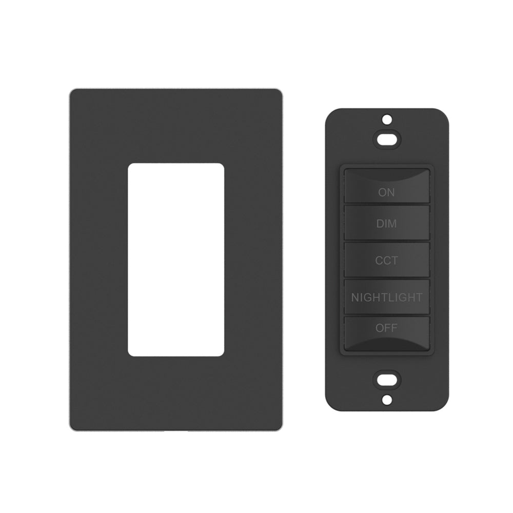 CLEANLIFE® Smart 5-Button Kinetic CCT Tunable + Nightlight Control Switch (Wall Plate Included)