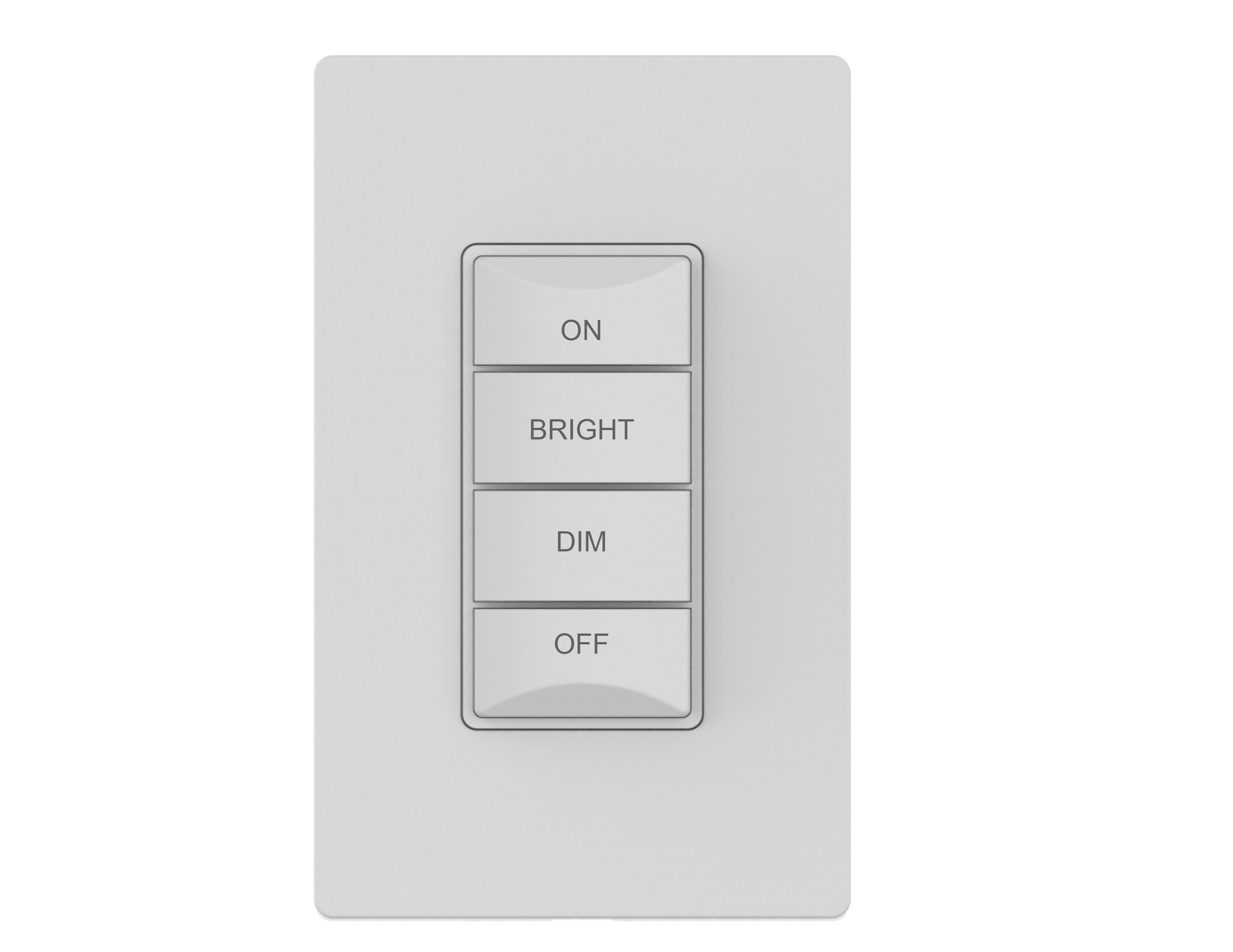 4-Button Kinetic Dimmer Switch (Wall Plate Included)