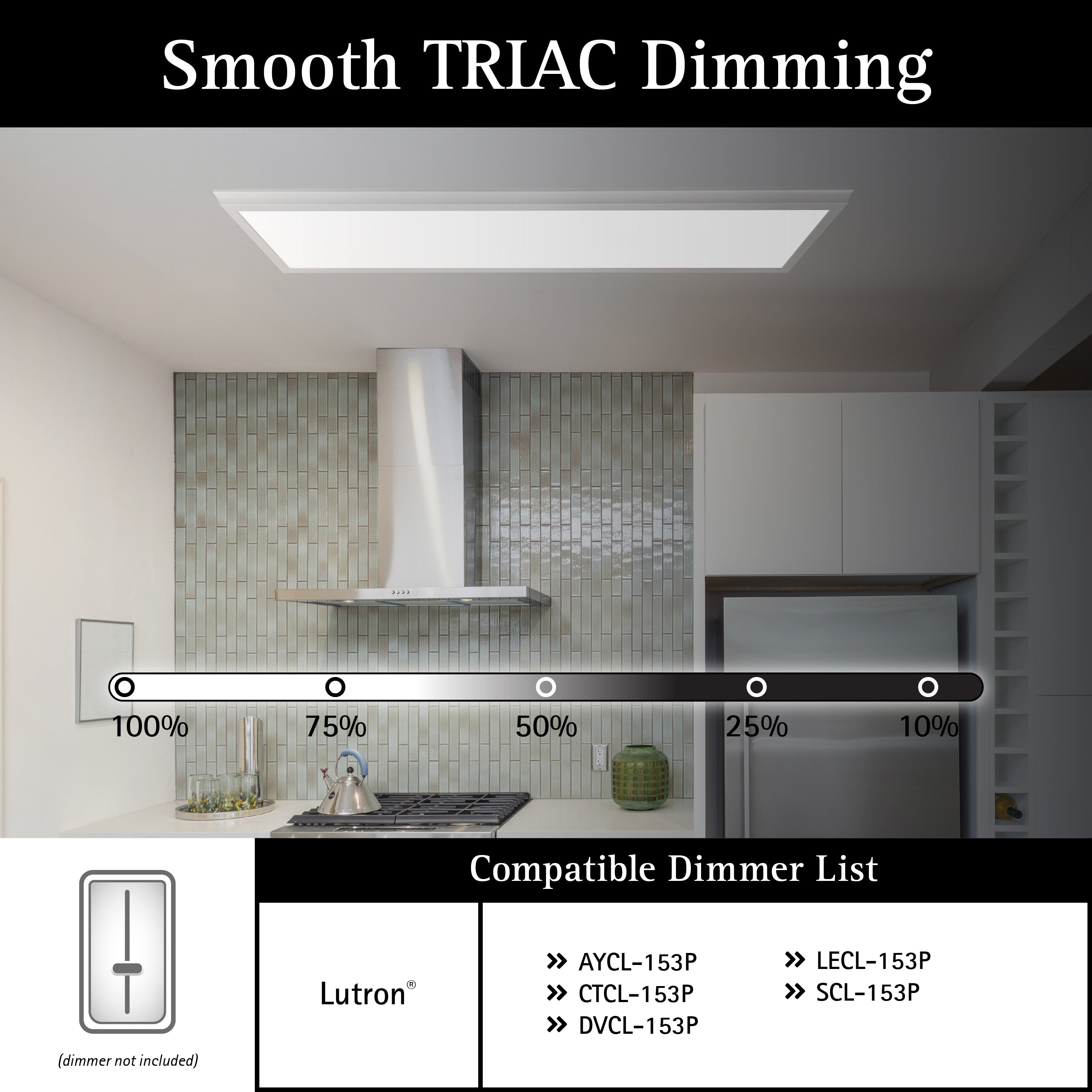 ULTRALUX® LED 1x4 Surface Mount Panel with Decorative Frame