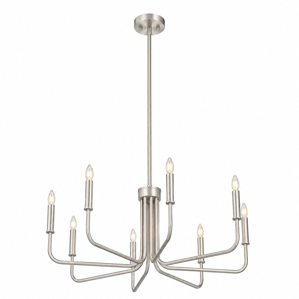 UltraLux® 48-51V DC 8-Light Modern Sculptural Chandelier