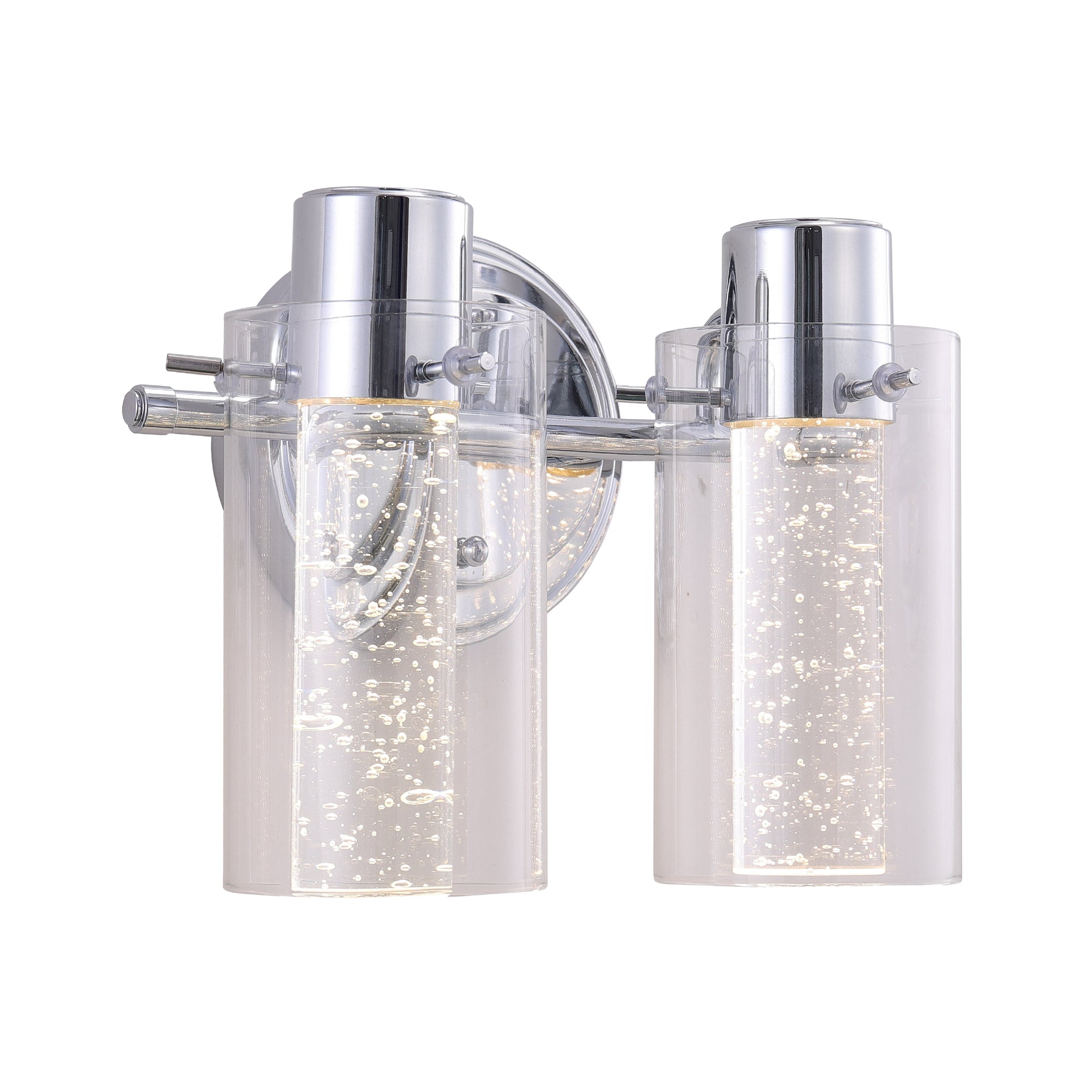 120VAC ULTRALUX® 9" Bubble Glass LED Vanity Light 2-Lamp
