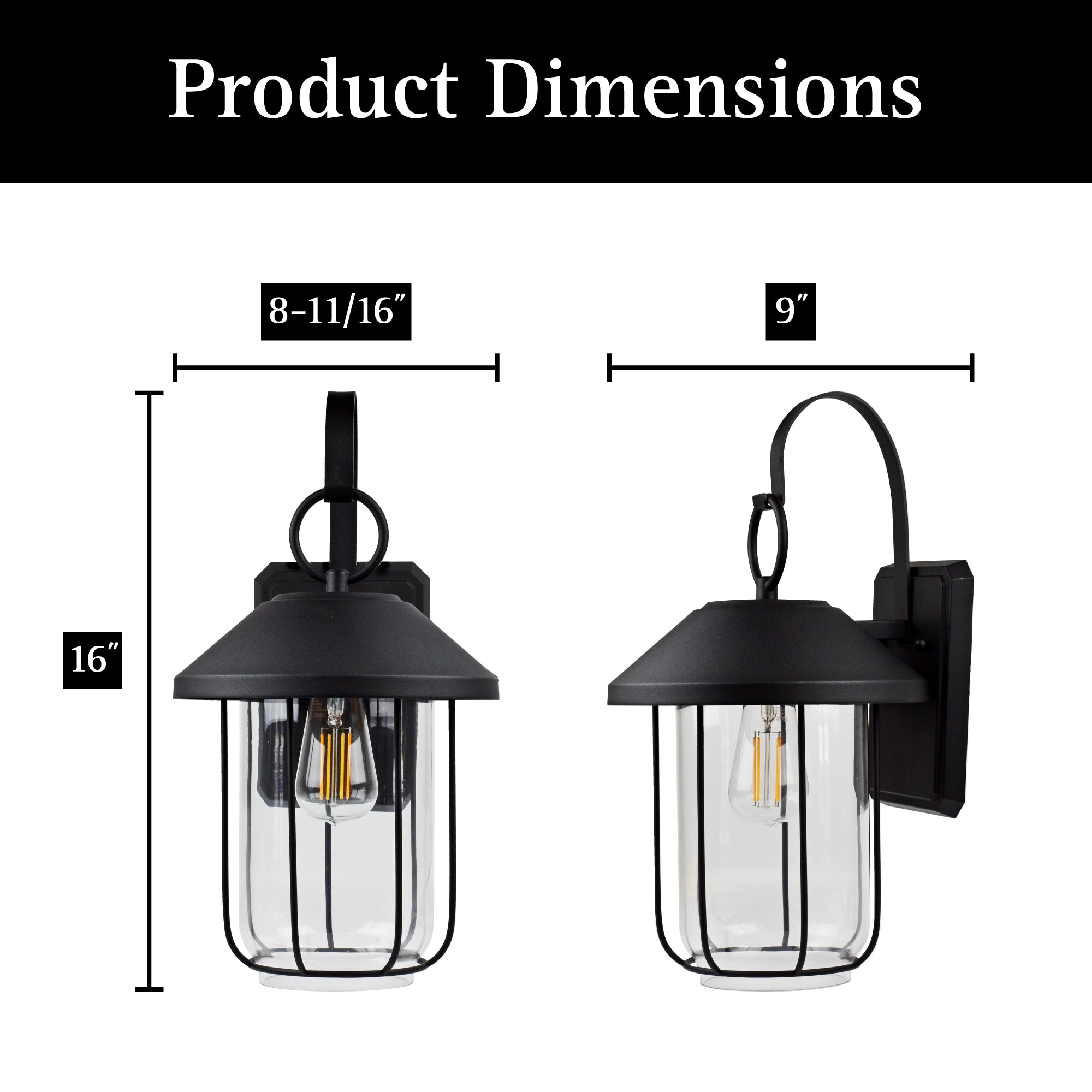 ULTRALUX® 120VAC Lakefront LED Outdoor Wall Sconce