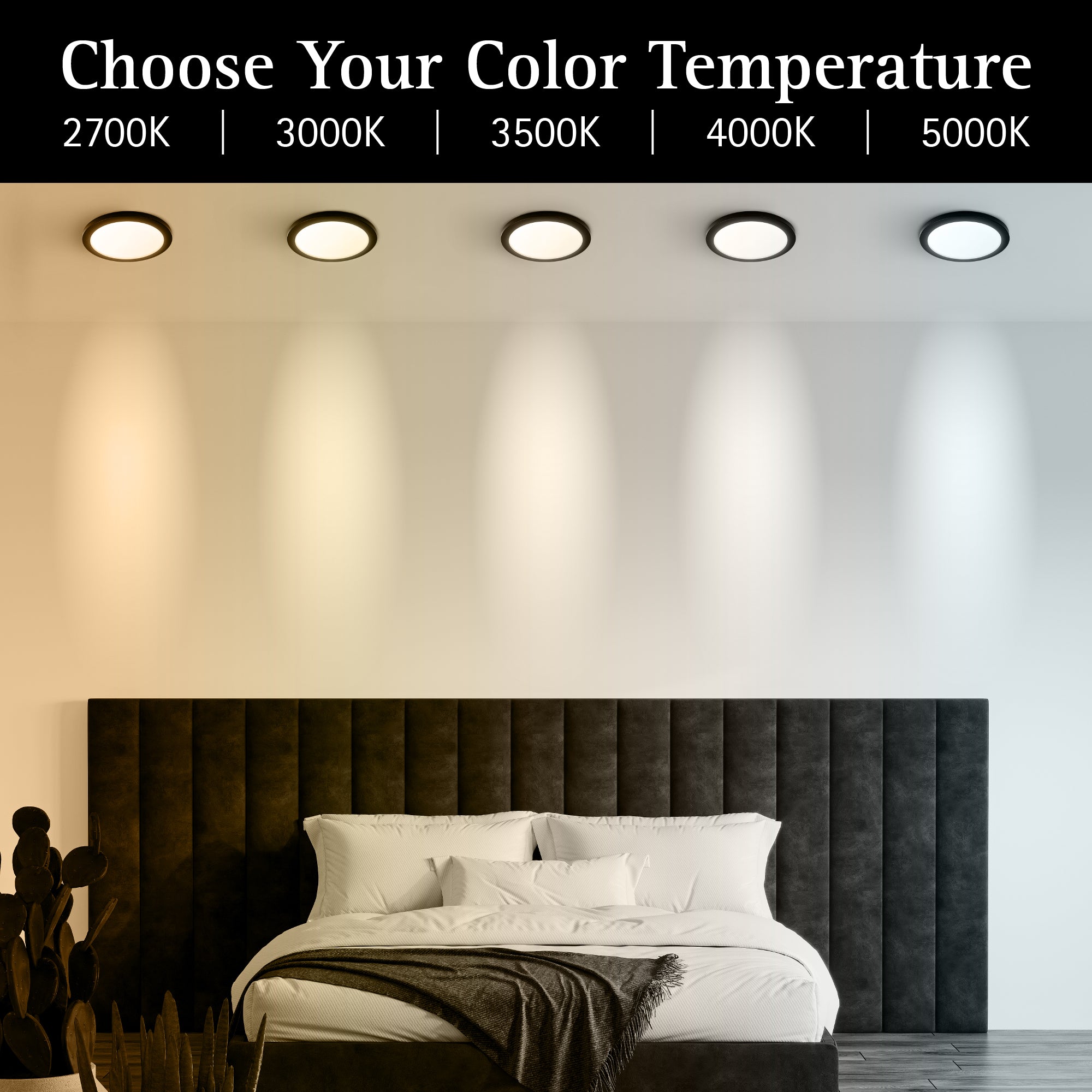 ULTRALUX® 120VAC 7" Edgelit Round Panel with Magnetic Trims