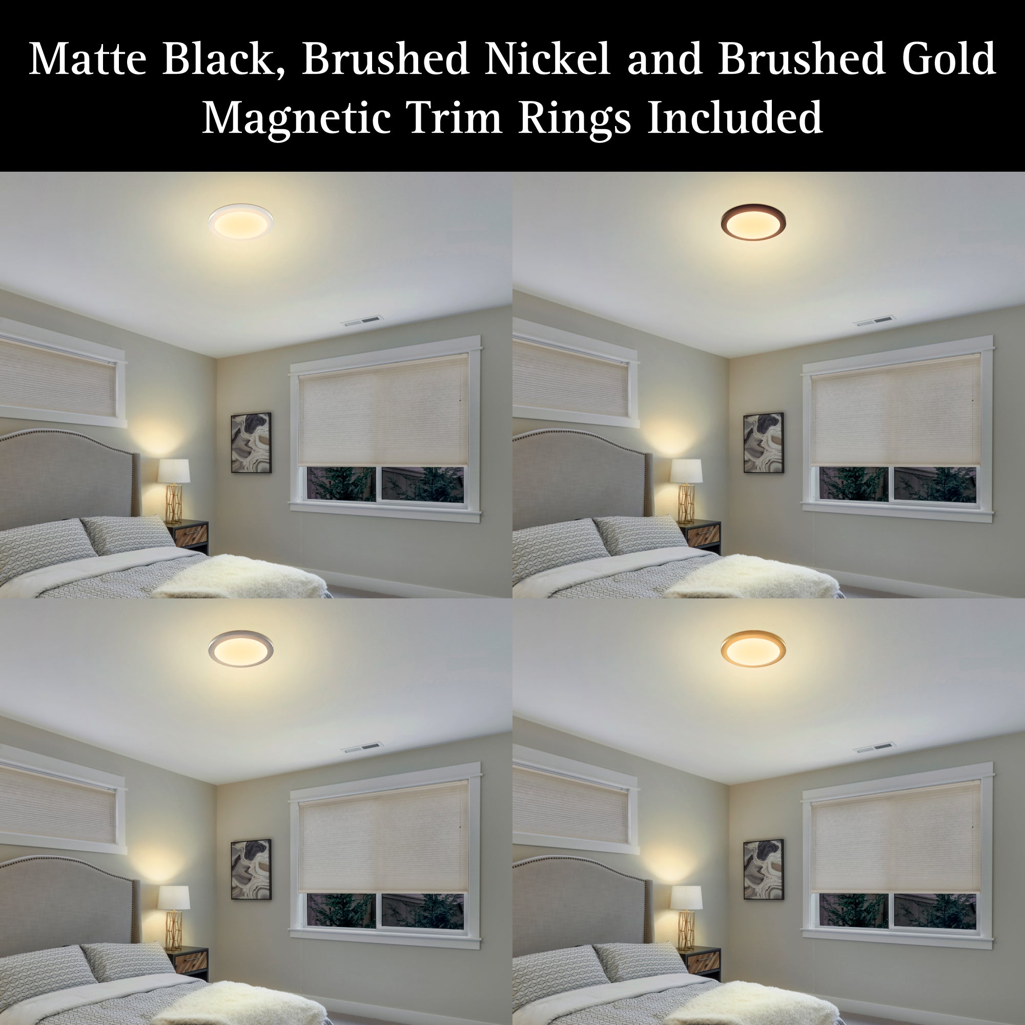 ULTRALUX® 120VAC 12" Edgelit Round Panel with Magnetic Trims