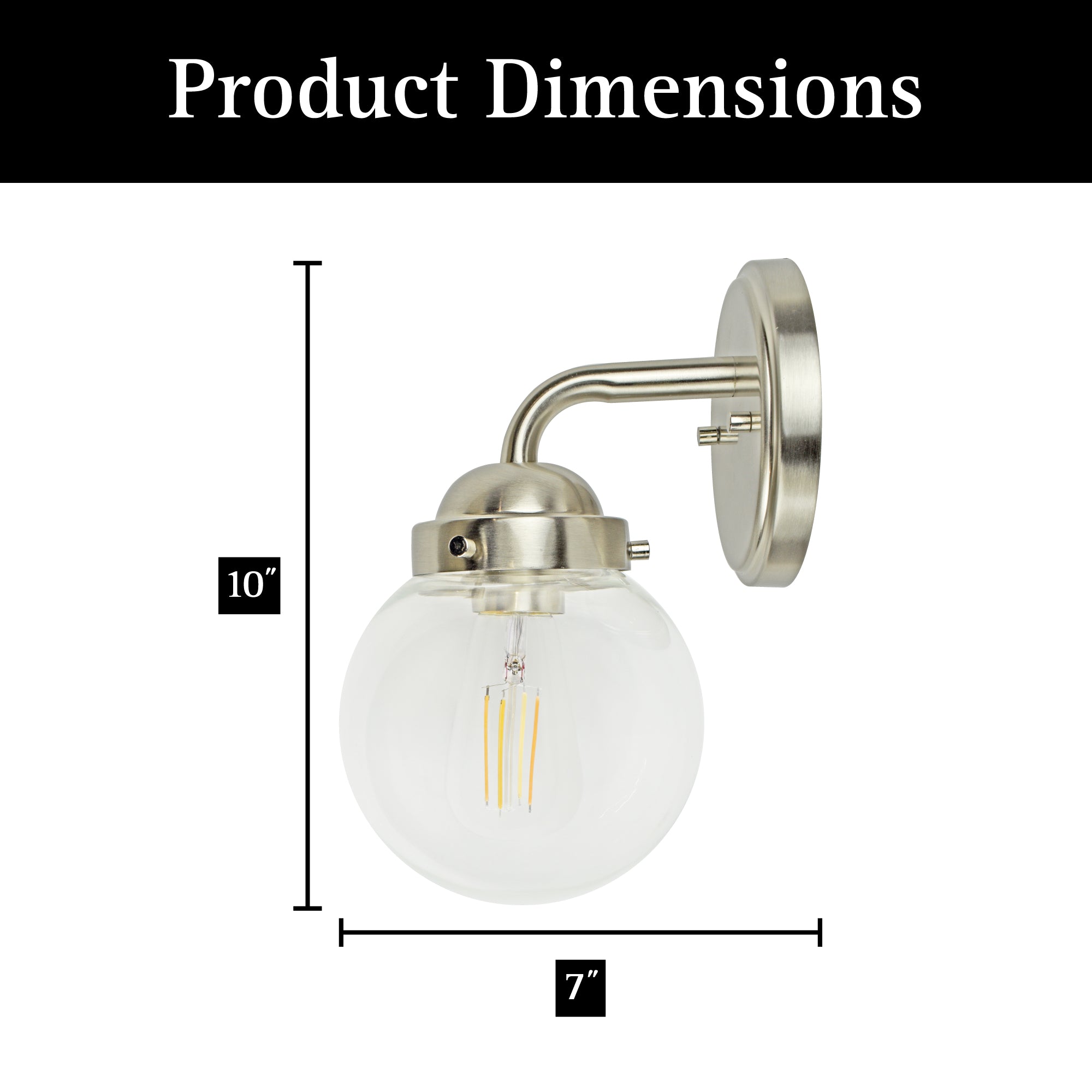 ULTRALUX® 120VAC Transitional Vanity Wall Sconce