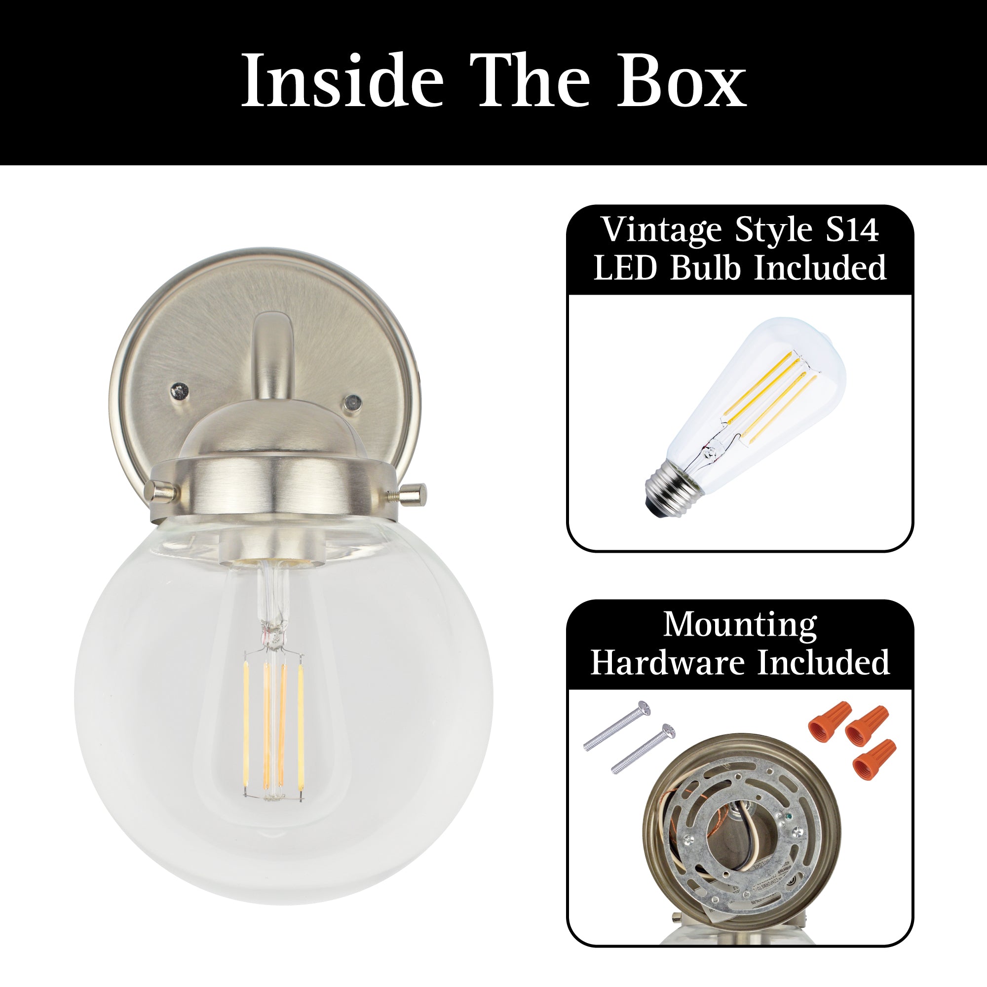 ULTRALUX® 120VAC Transitional Vanity Wall Sconce