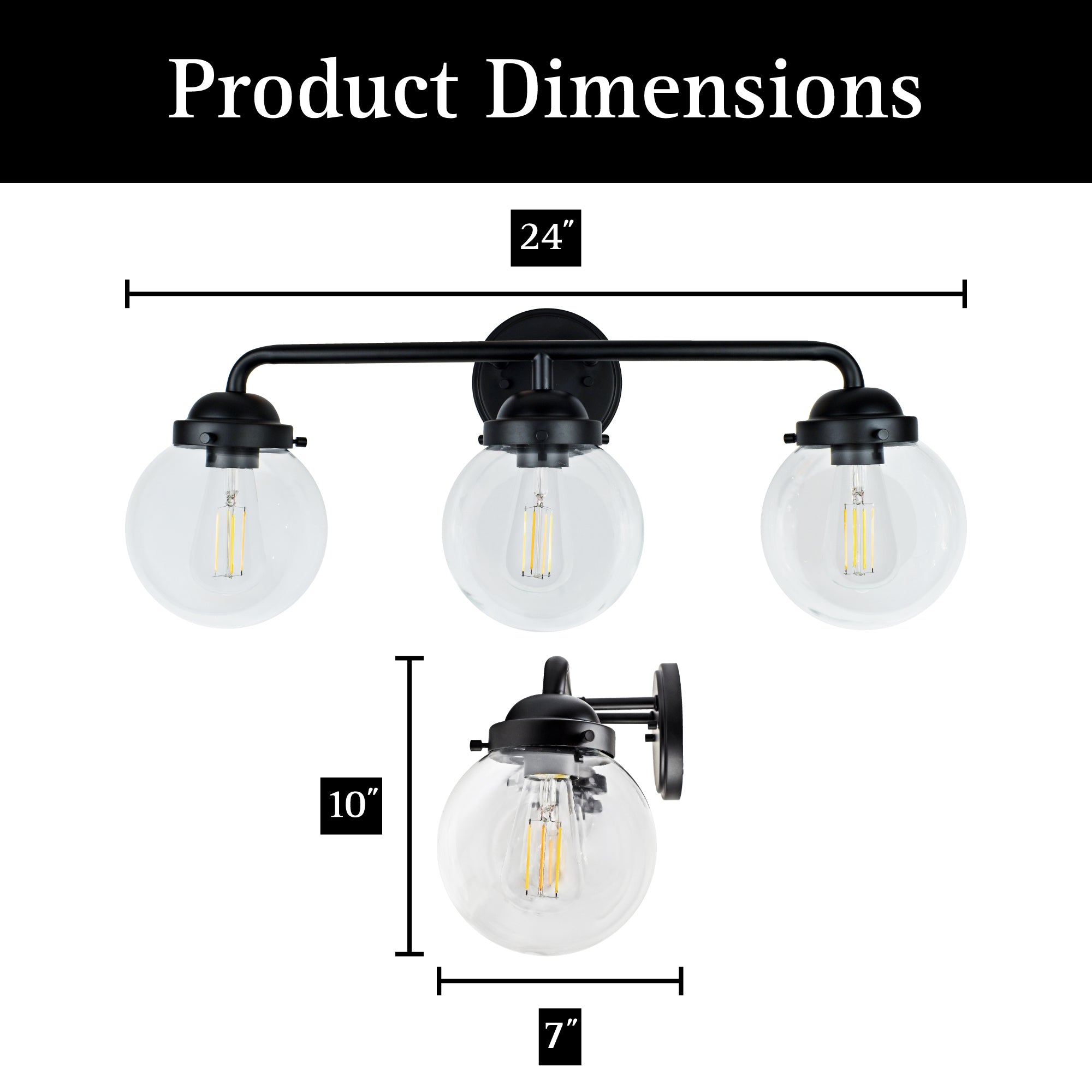 ULTRALUX® 120VAC Transitional Vanity 3-Light