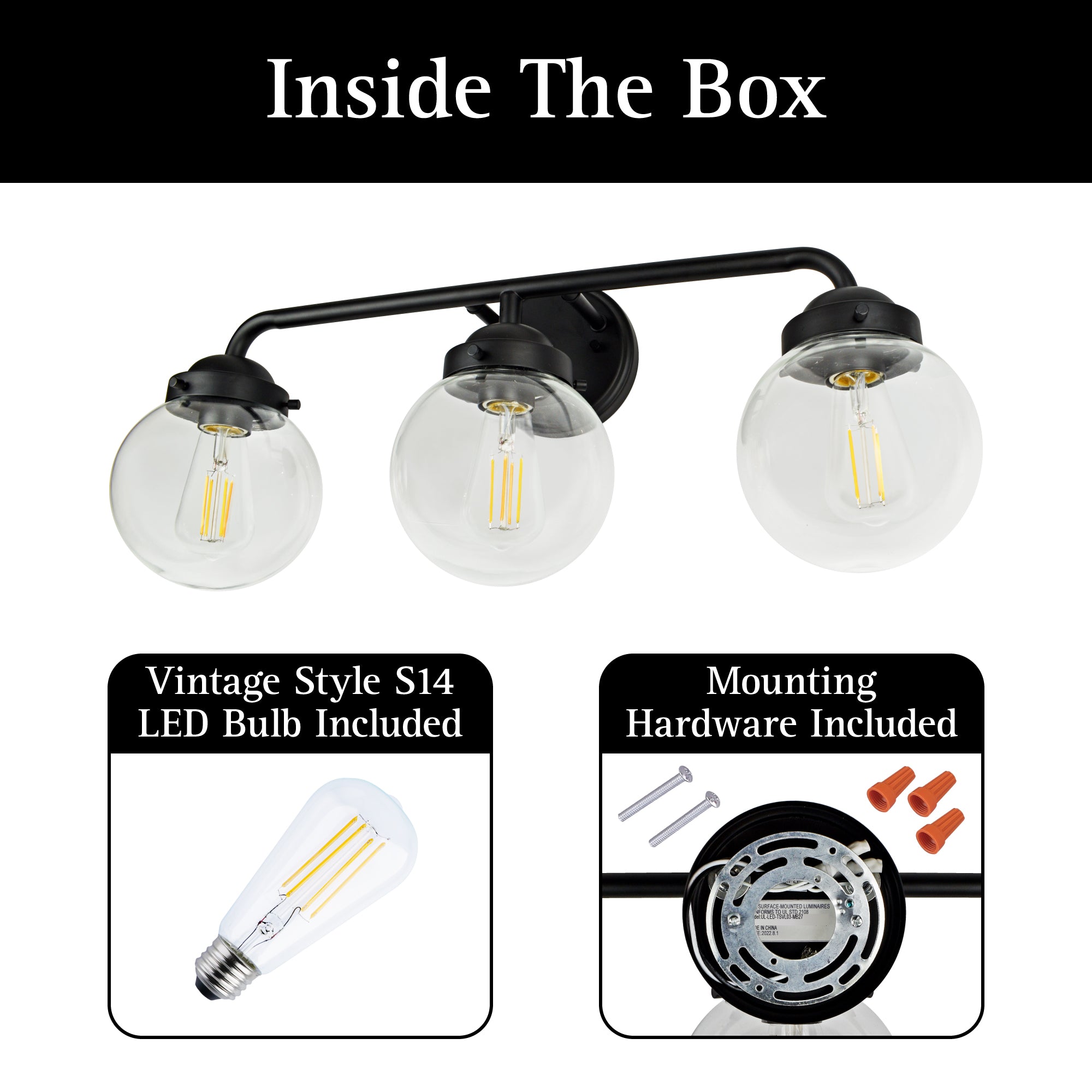 ULTRALUX® 120VAC Transitional Vanity 3-Light