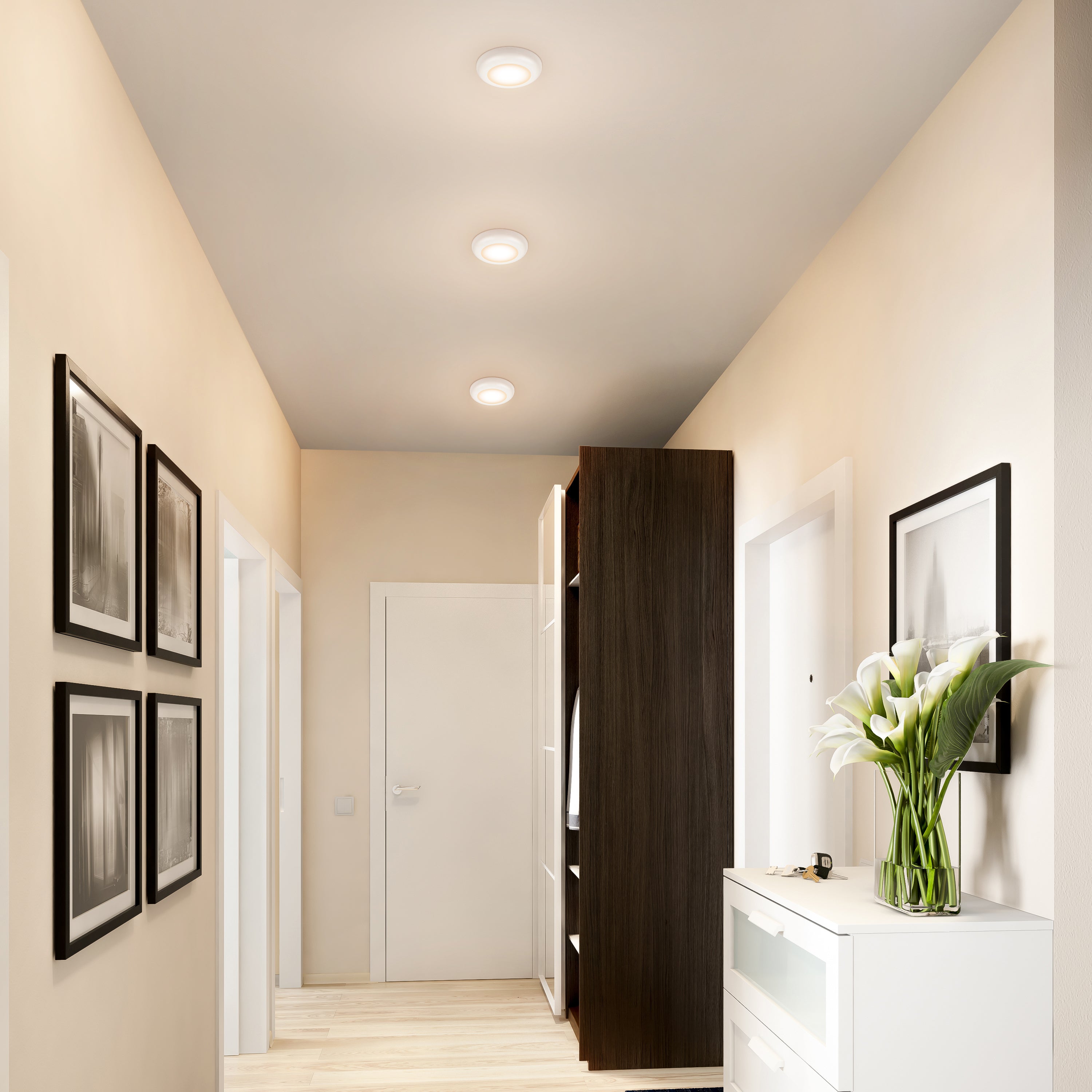 ULTRALUX® 120VAC 6" Utility LED Slim Flush Mount