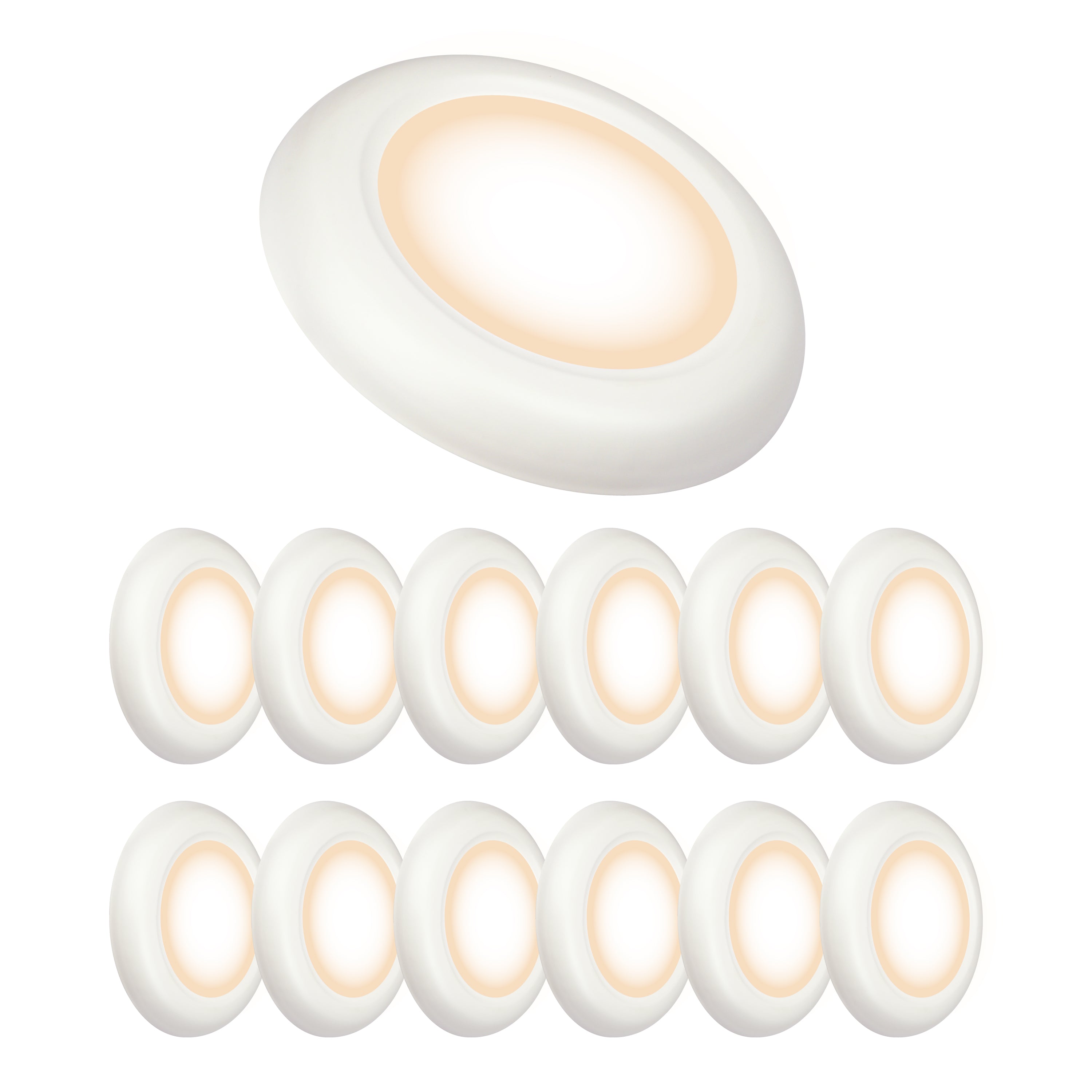 ULTRALUX® 120VAC 6" Utility LED Slim Flush Mount