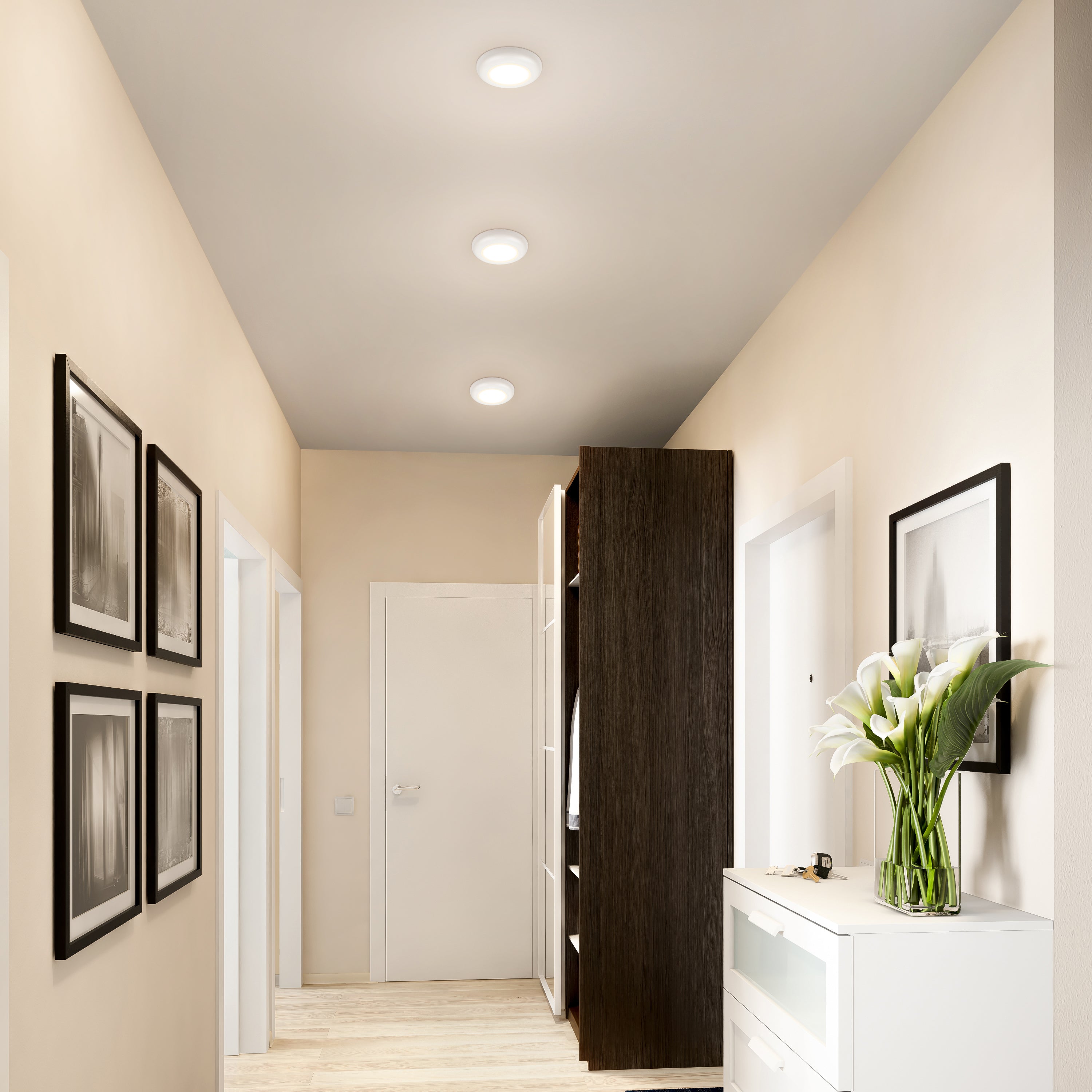 ULTRALUX® 120VAC 6" Utility LED Slim Flush Mount