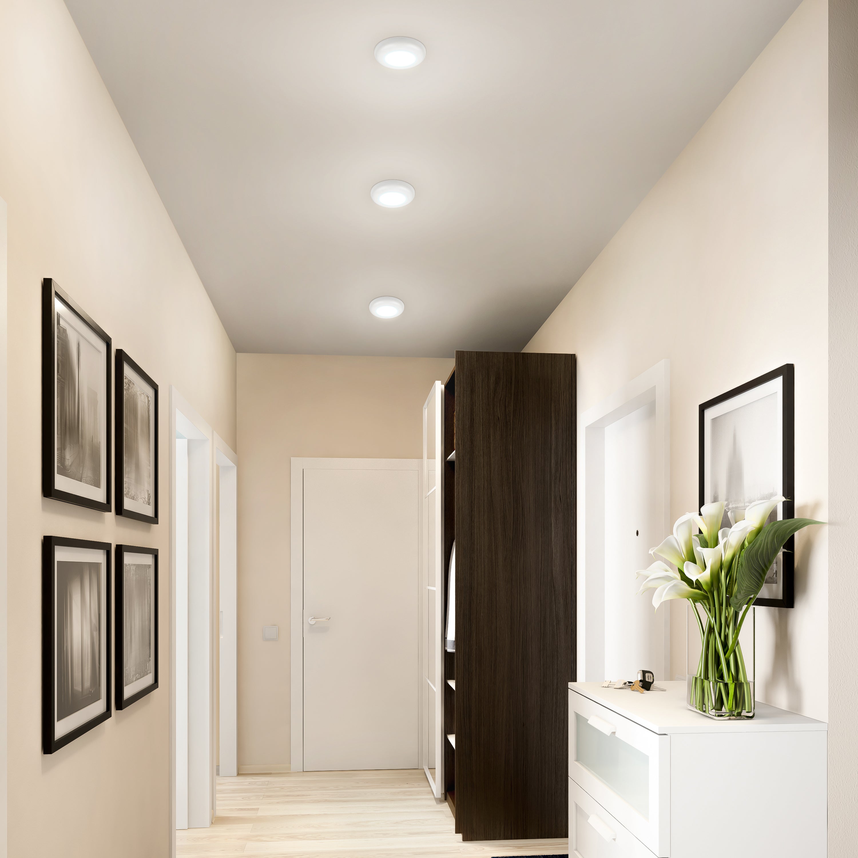 ULTRALUX® 120VAC 6" Utility LED Slim Flush Mount