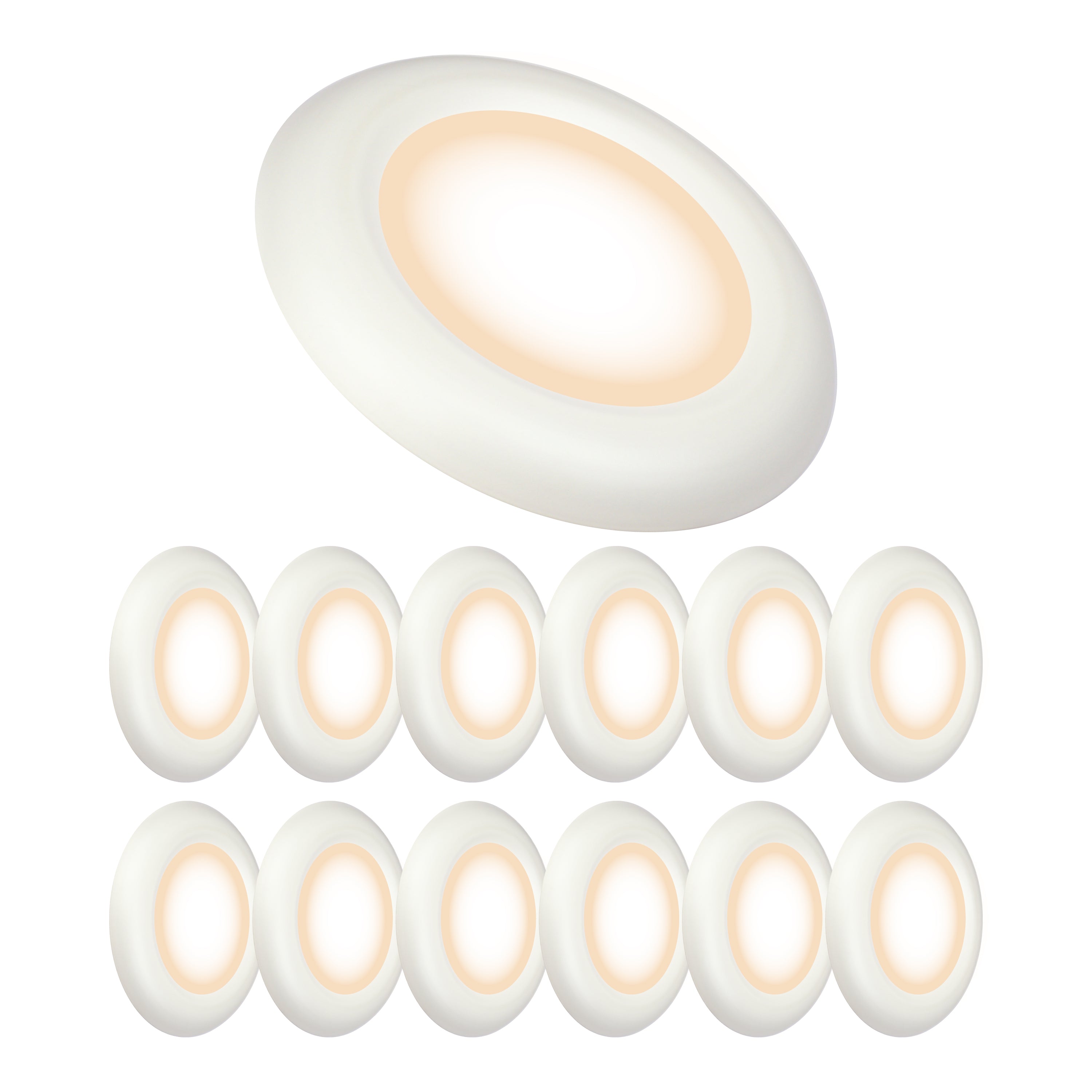 ULTRALUX® 120VAC 8" Utility LED Slim Flush Mount