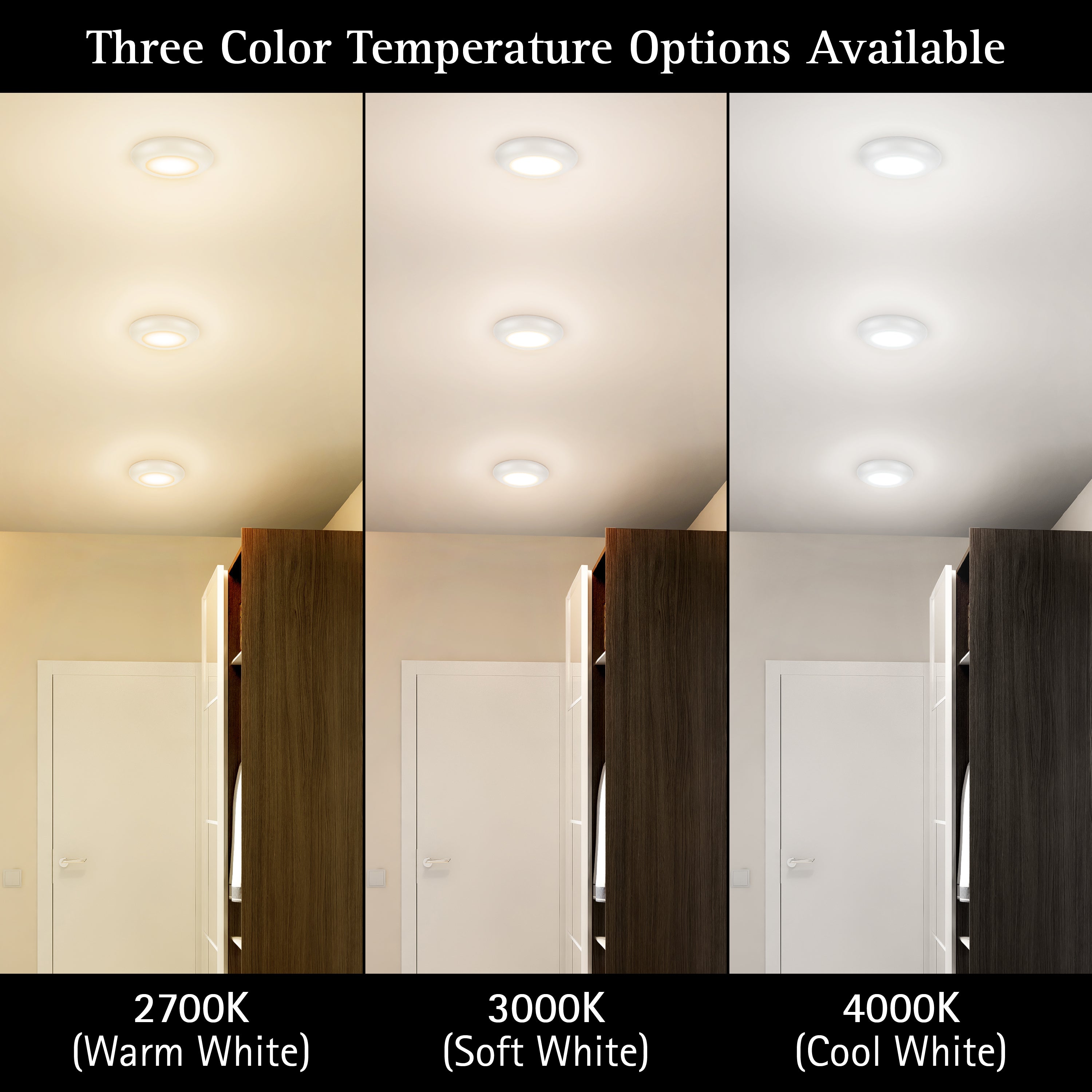 ULTRALUX® 120VAC 8" Utility LED Slim Flush Mount