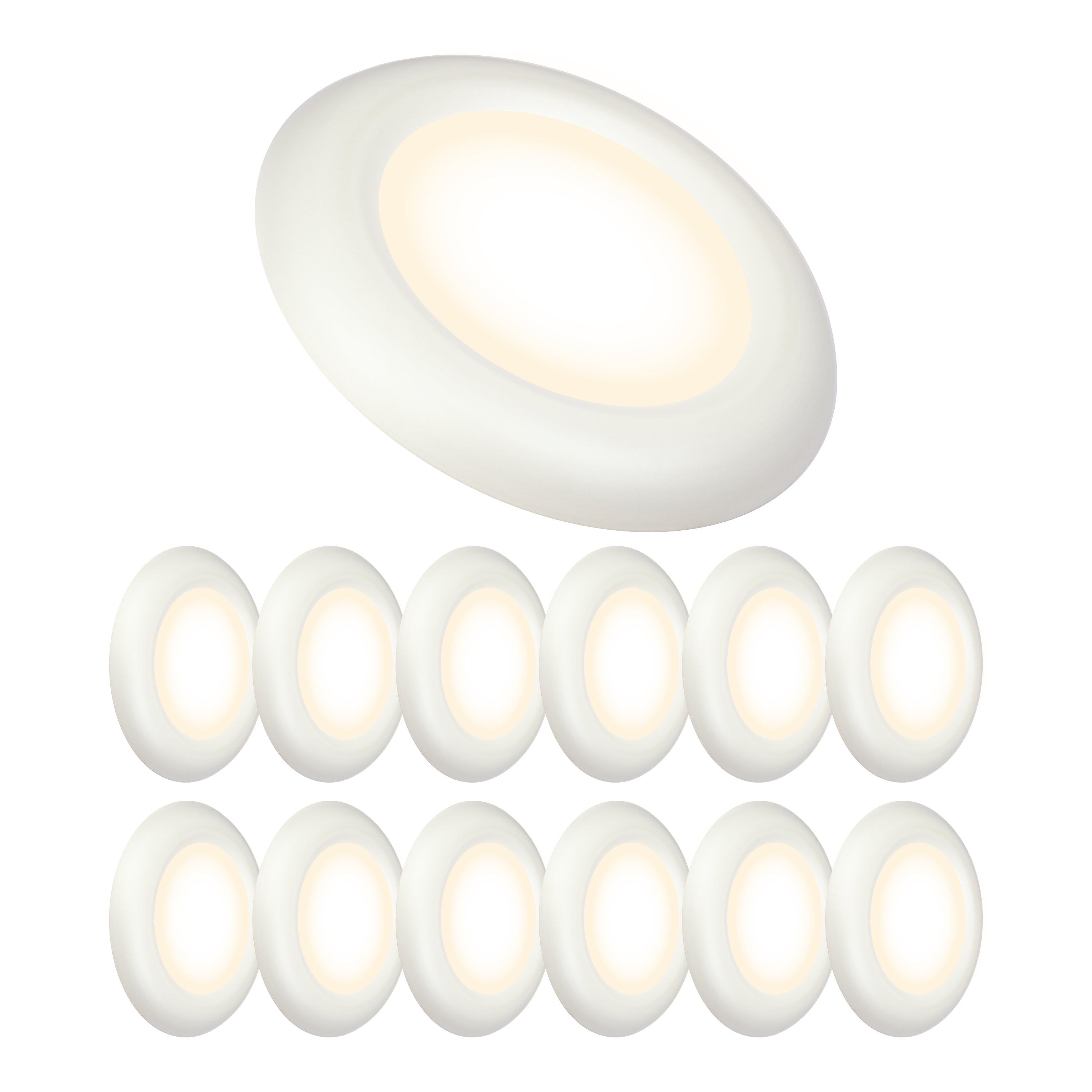 ULTRALUX® 120VAC 8" Utility LED Slim Flush Mount