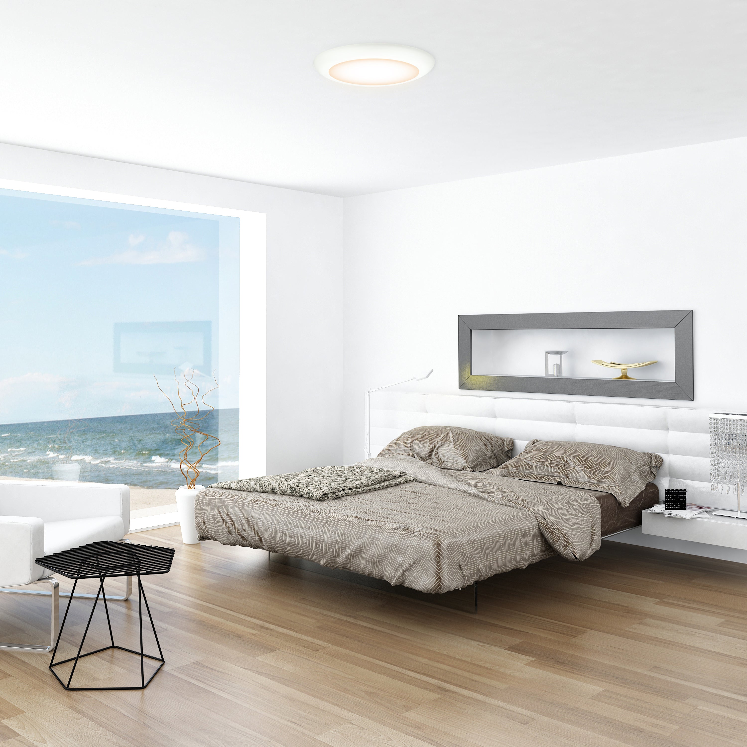 ULTRALUX® 120VAC 12" Utility LED Slim Flush Mount