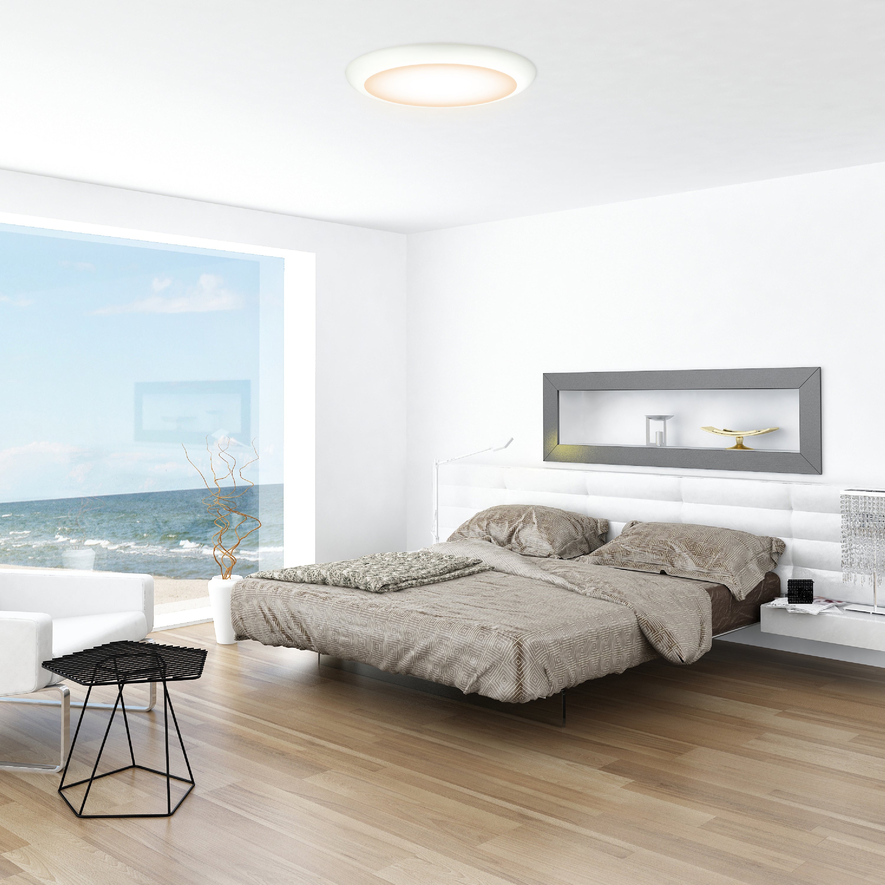 ULTRALUX® 120VAC 16" Utility LED Slim Flush Mount