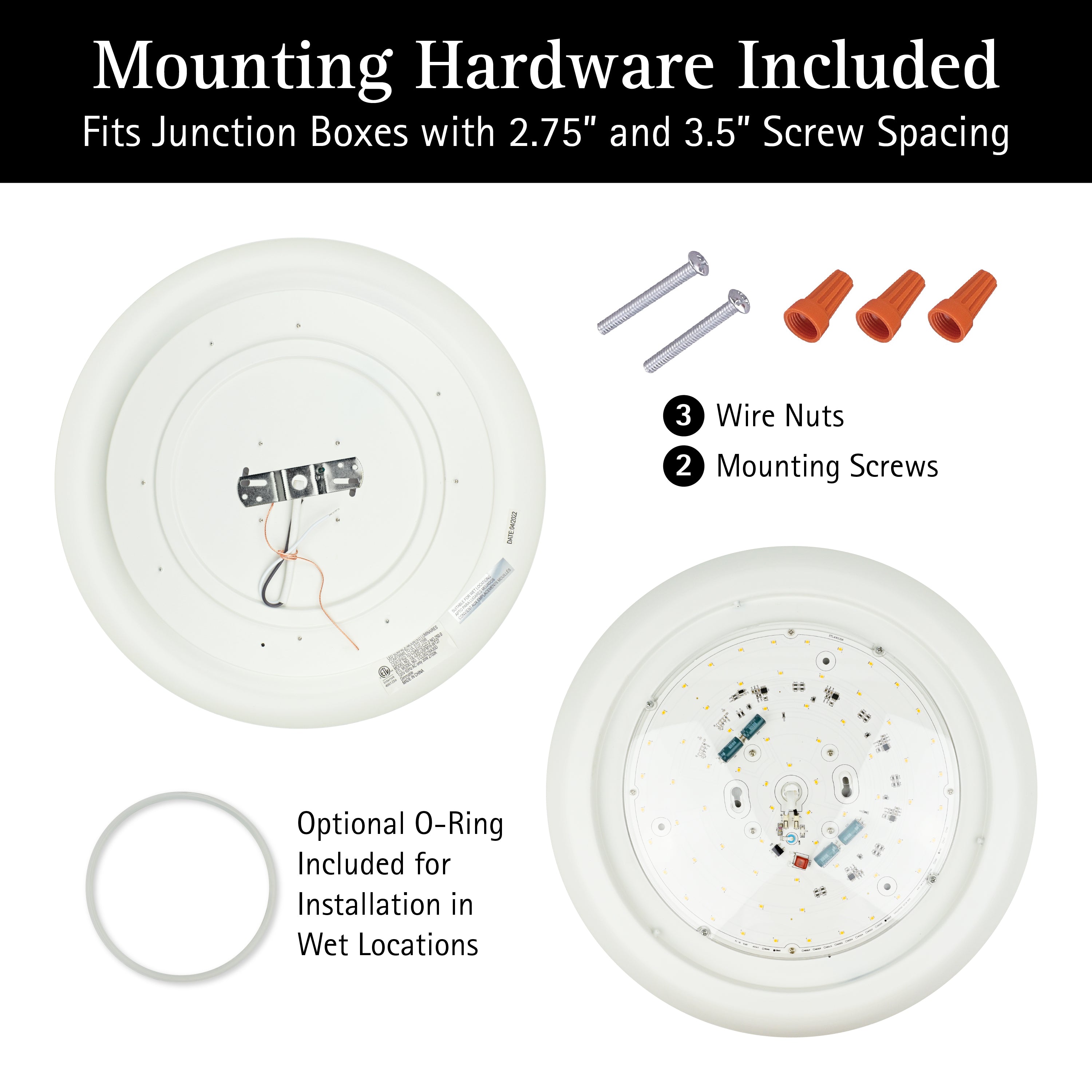 ULTRALUX® 120VAC 16" Utility LED Slim Flush Mount