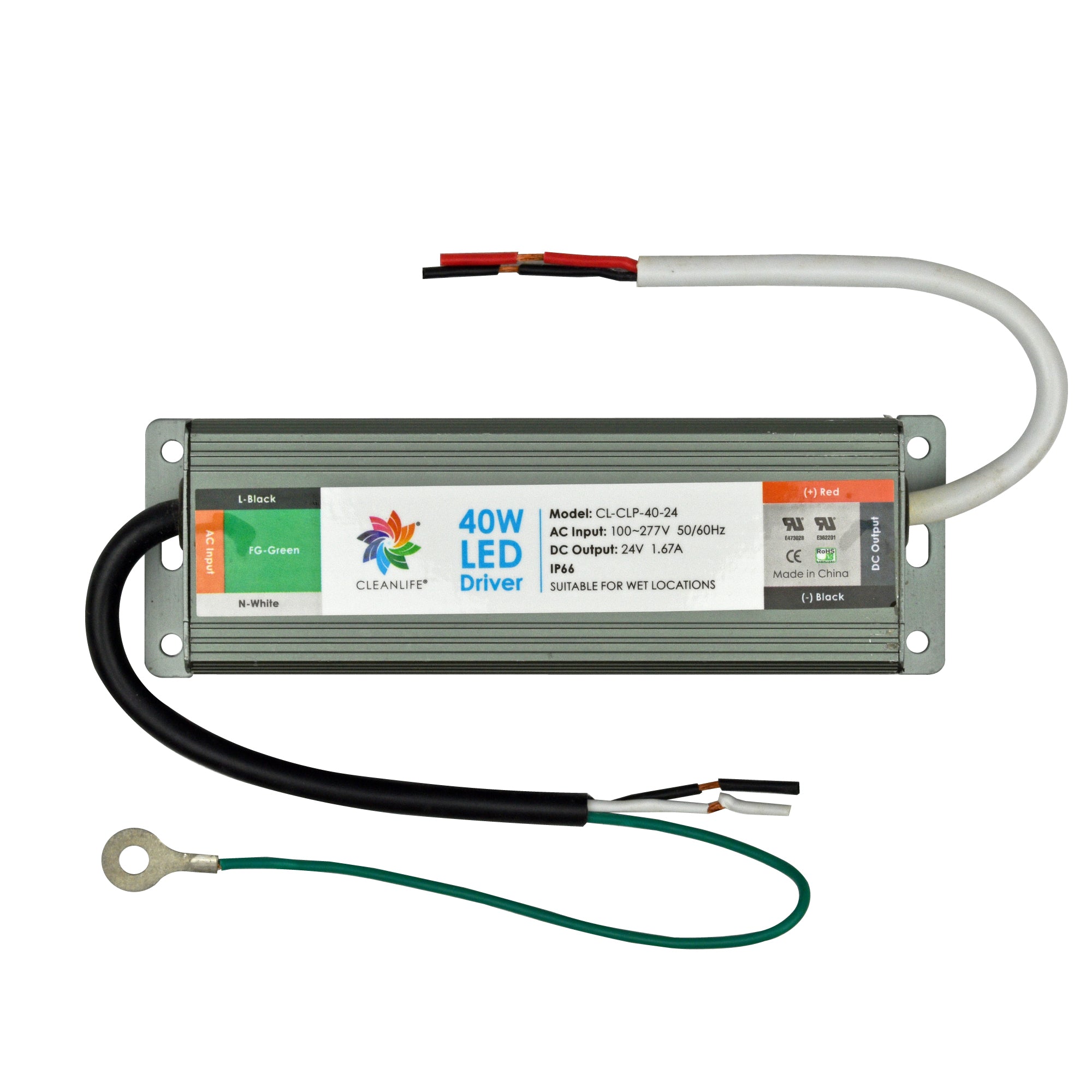 CLEANLIFE® CL-CLP-40 LED Driver 24V 40W IP66