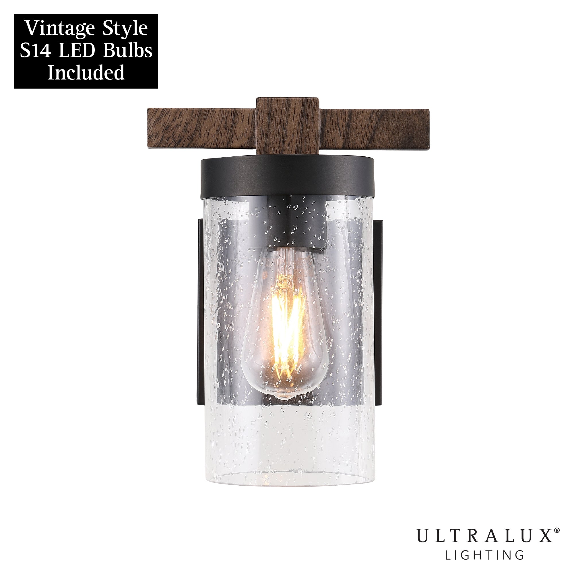 ULTRALUX® 120VAC Rustic Vanity 1-Light