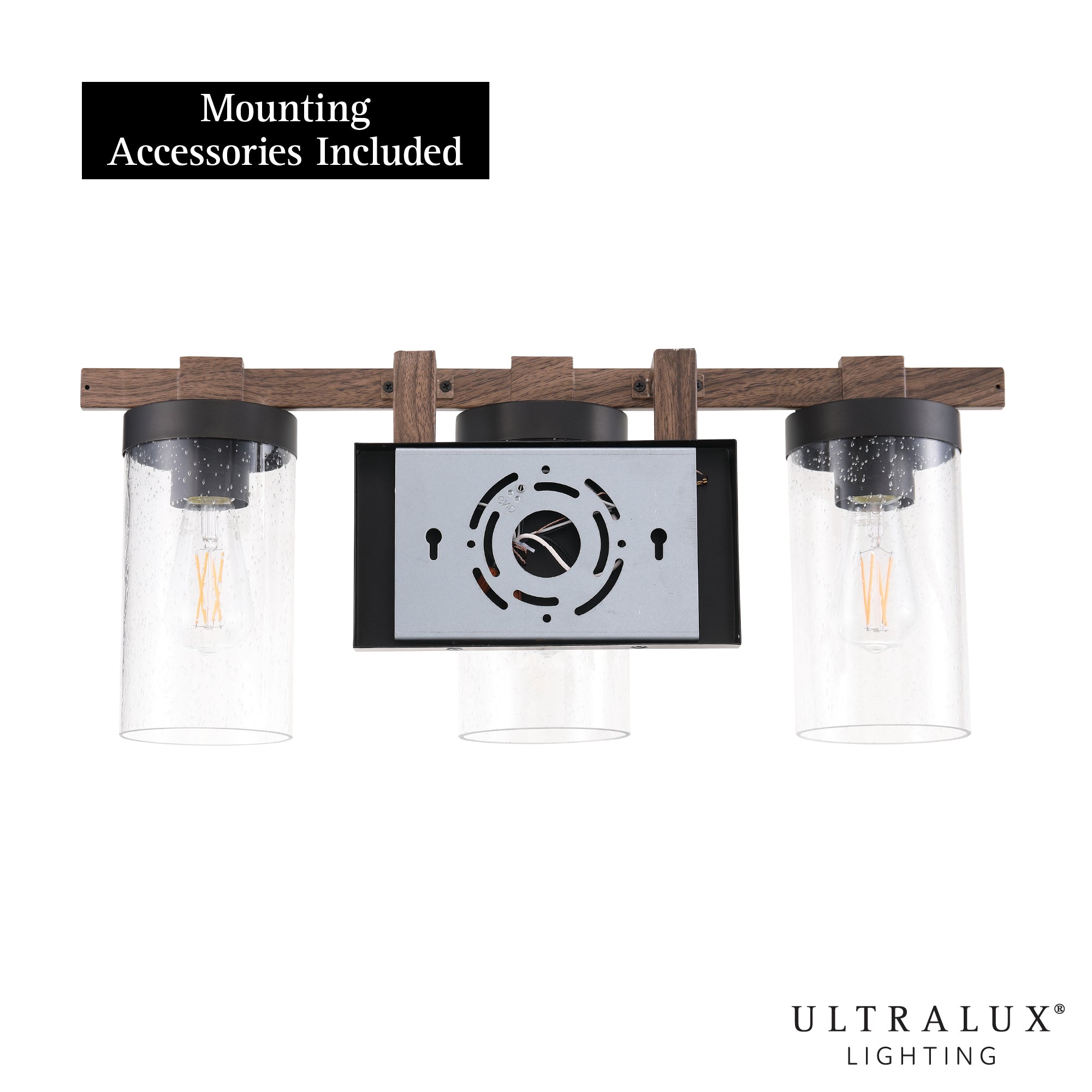 ULTRALUX® 120VAC Rustic Vanity 3-Light