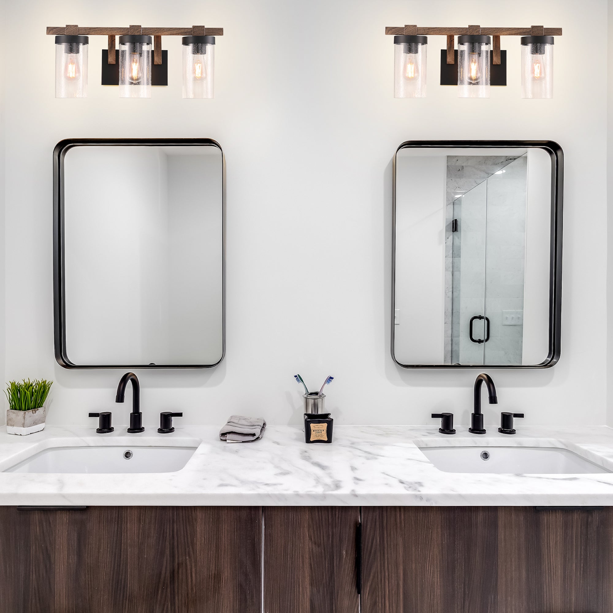 ULTRALUX® 120VAC Rustic Vanity 3-Light