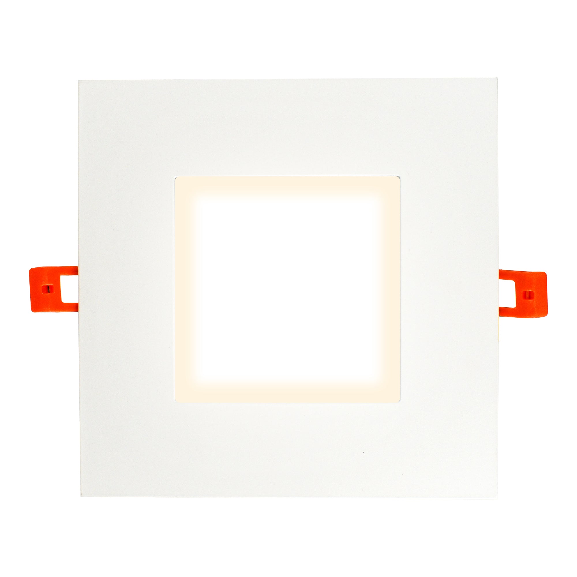 square recessed led downlight on white background