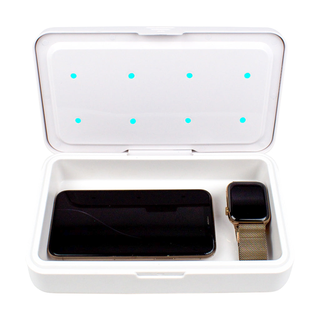 UV sanitizing light box. Best way to clean iphone, apple watch, airpods.