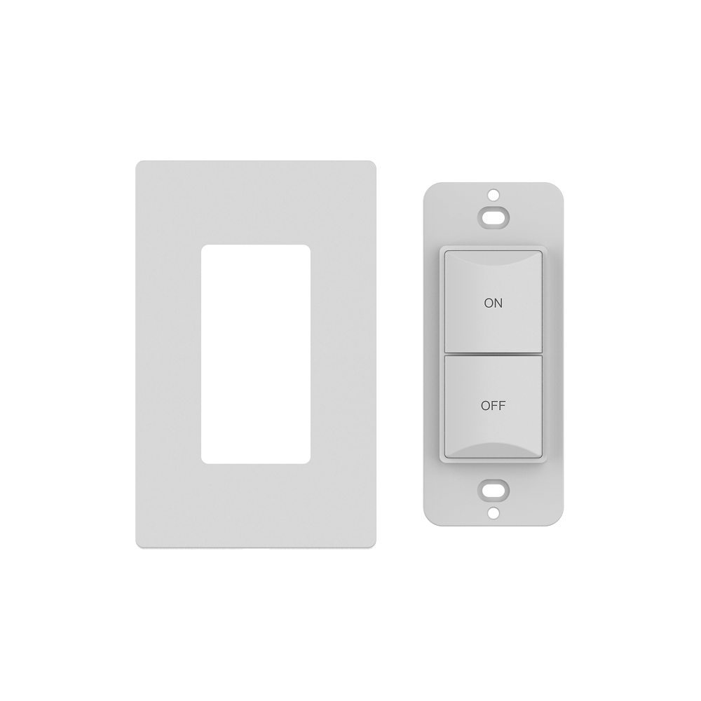 2-Button Kinetic ON/OFF Dimmer Switch  (Wall Plate Included)