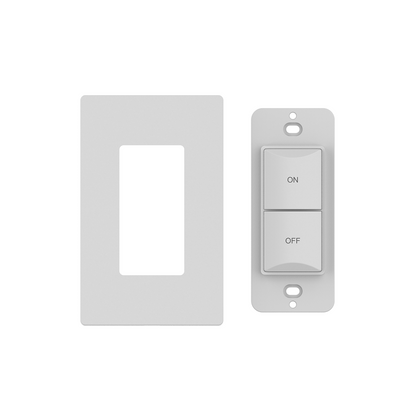 2-Button Kinetic ON/OFF Dimmer Switch  (Wall Plate Included)