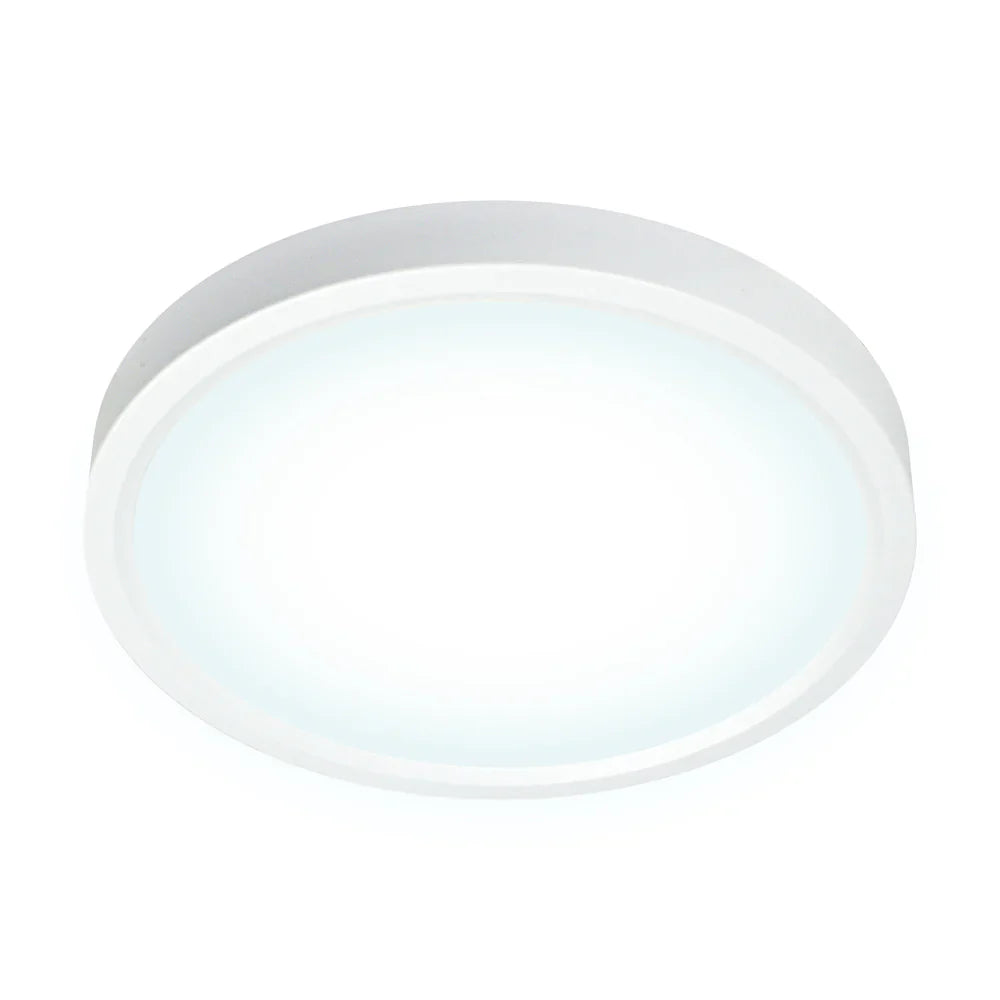 7" CLEANLIFE® 48-51V DC Edgelit LED Round Panel, 4000K
