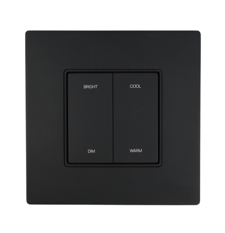 Dual-Rocker Tunable White Kinetic  Dimmer Switch (Built-in Wall Plate)
