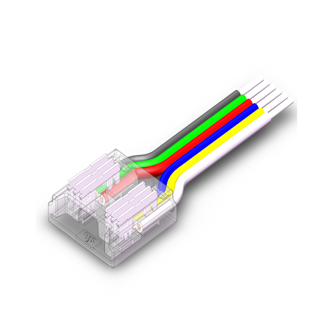 CLEANLIFE® Smart PCB-Wire RGB + CCT IP-20 COB Light Strip Connector