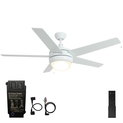 CLEANLIFE® 24V DC Ceiling Fan Upgrade Kit - Matte White *Free Shipping*