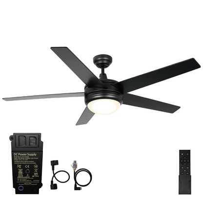 CLEANLIFE® 24V DC Ceiling Fan Upgrade Kit - Matte Black *Free Shipping*