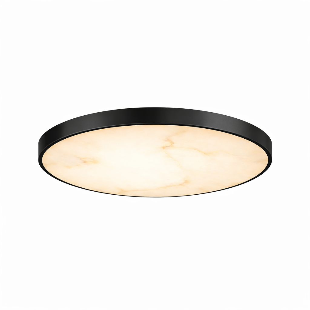 12" UltraLux® 48-51V DC Faux Alabaster Modern Ceiling Light