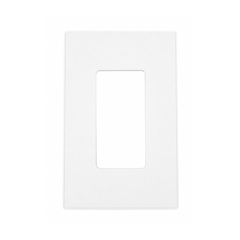 1-Gang Midsize Screwless Wall Plate - Glossy White
