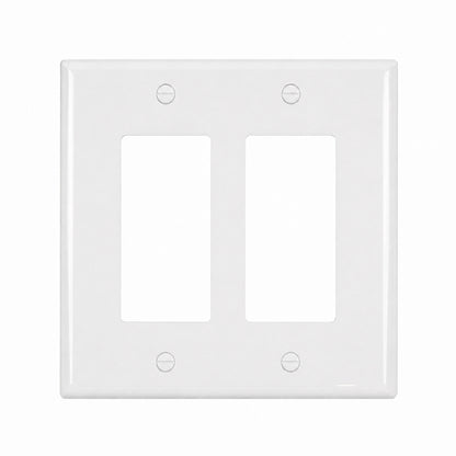 2-Gang Midsize Wall Plate - Glossy White